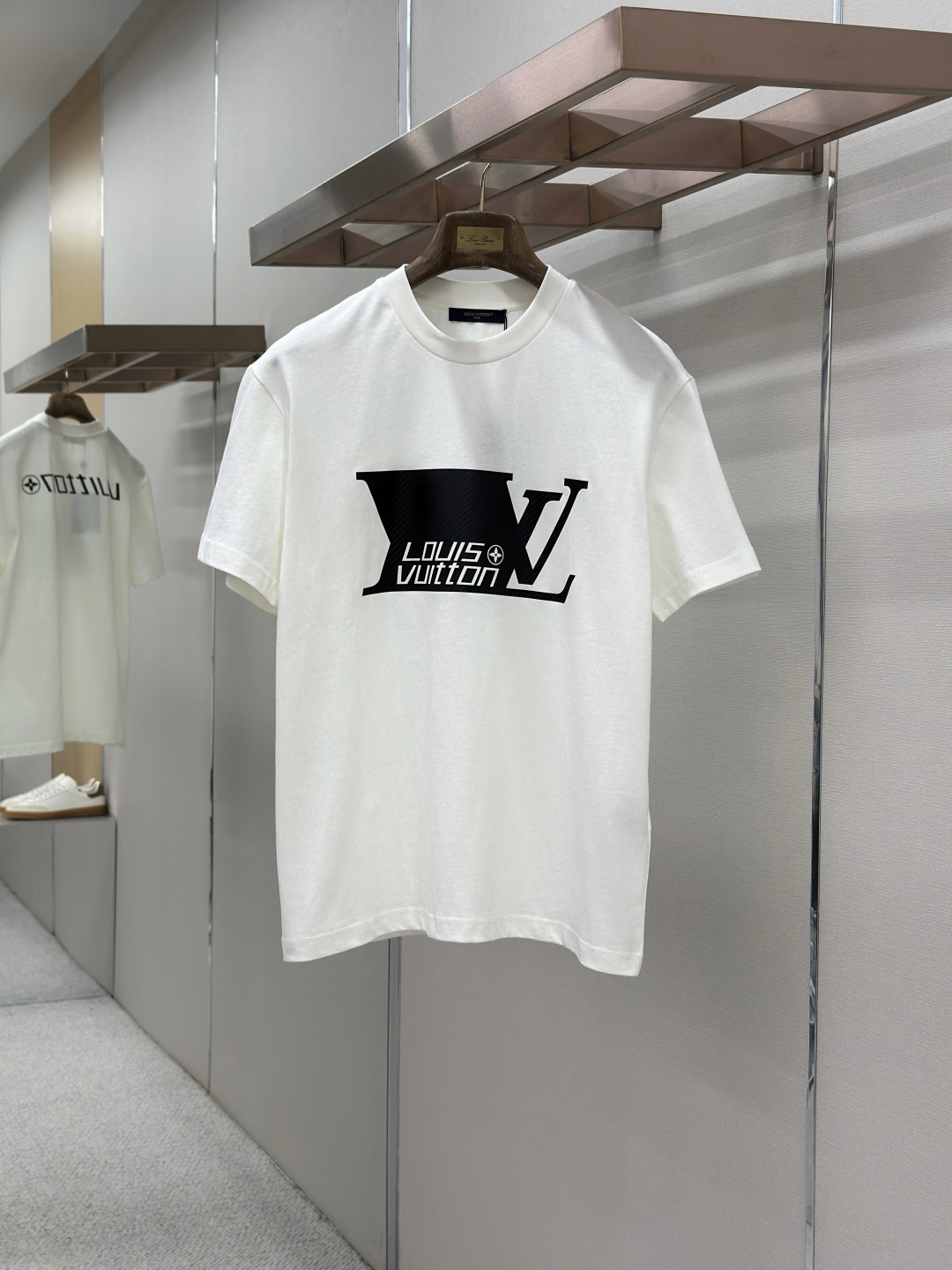 Louis Vuitton LOUIS VUITTON跑道压印圆领短袖