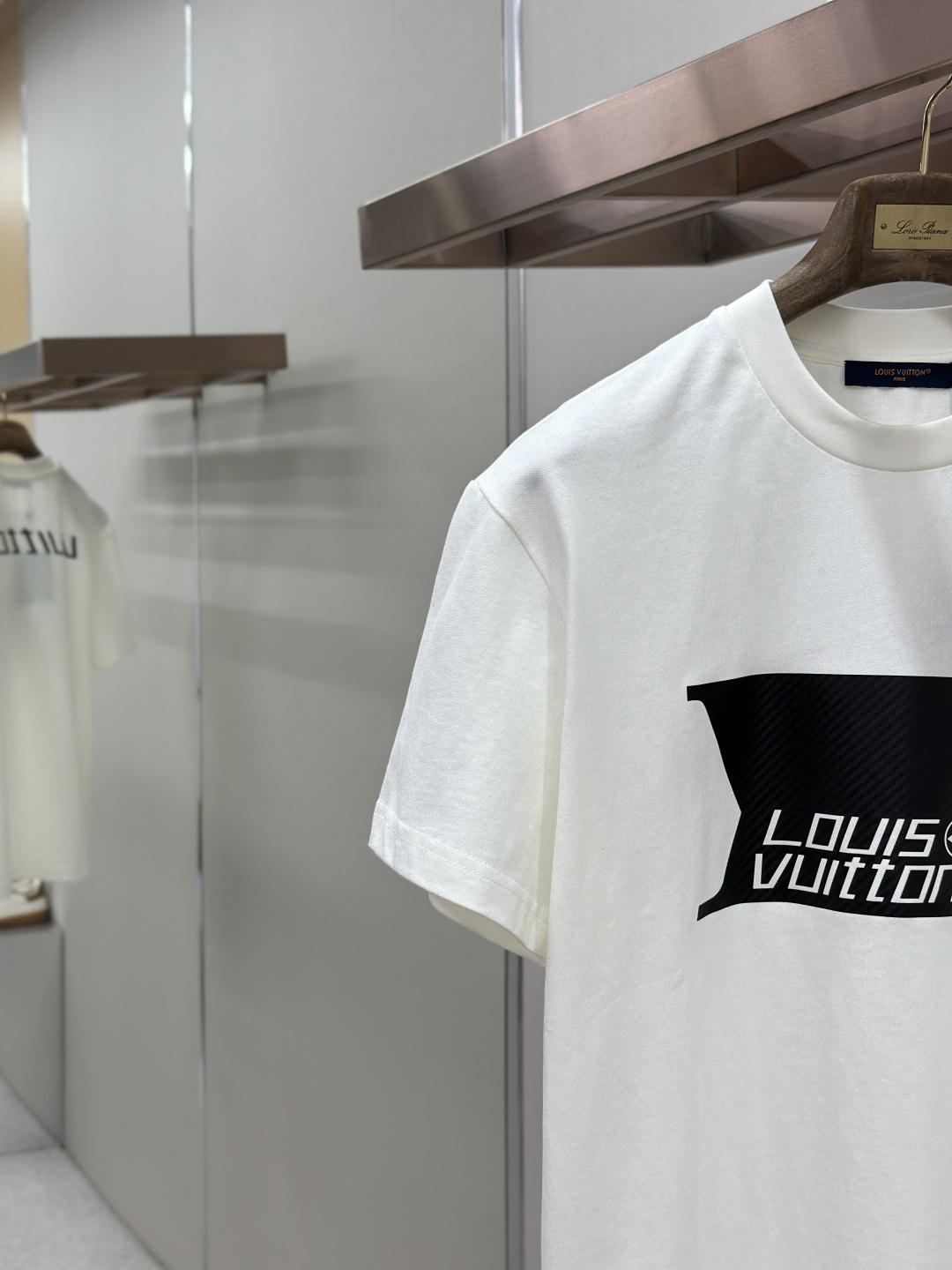 Louis Vuitton LOUIS VUITTON跑道压印圆领短袖
