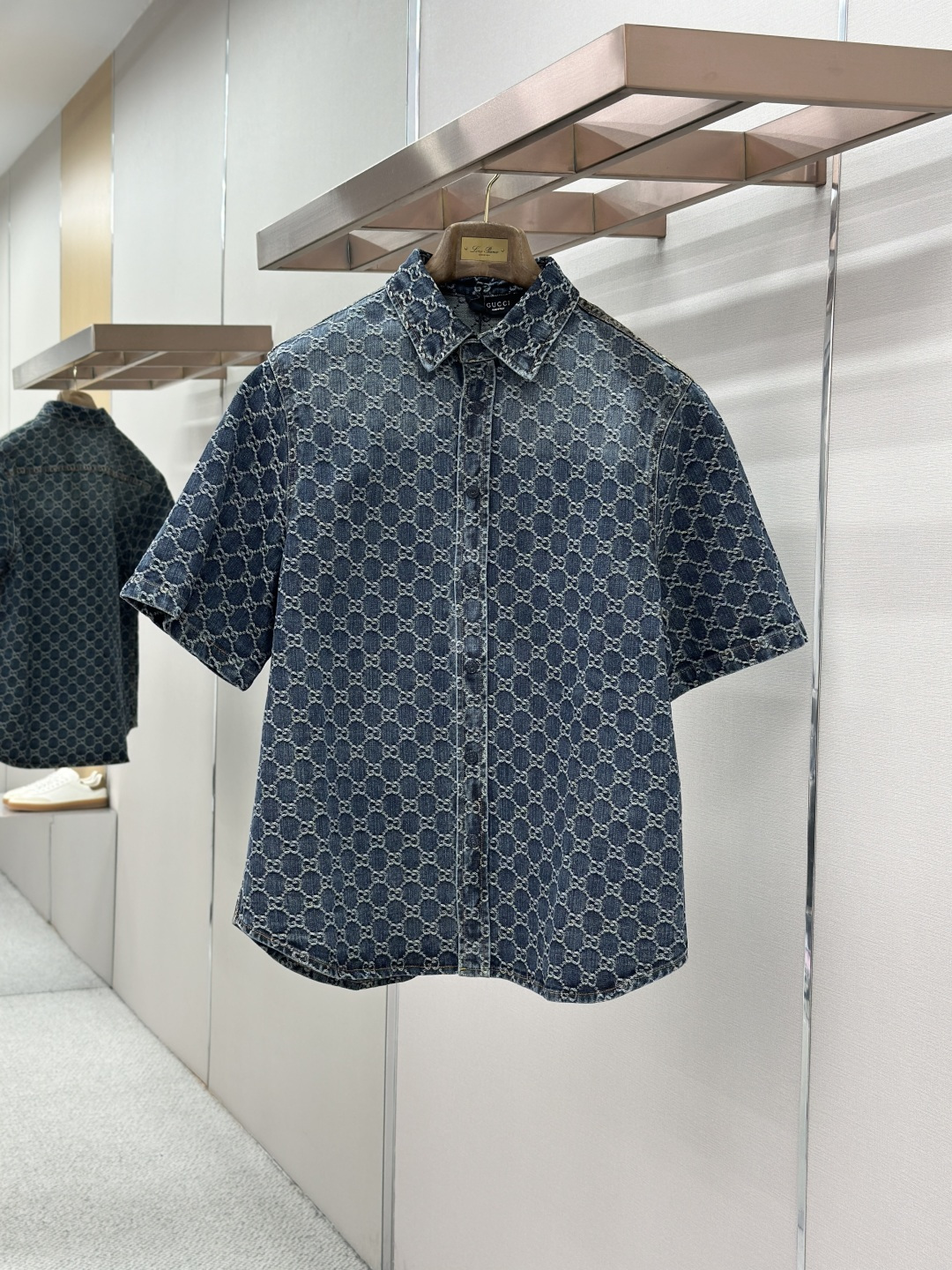 Gucci Gucci古驰满印牛仔短袖外套