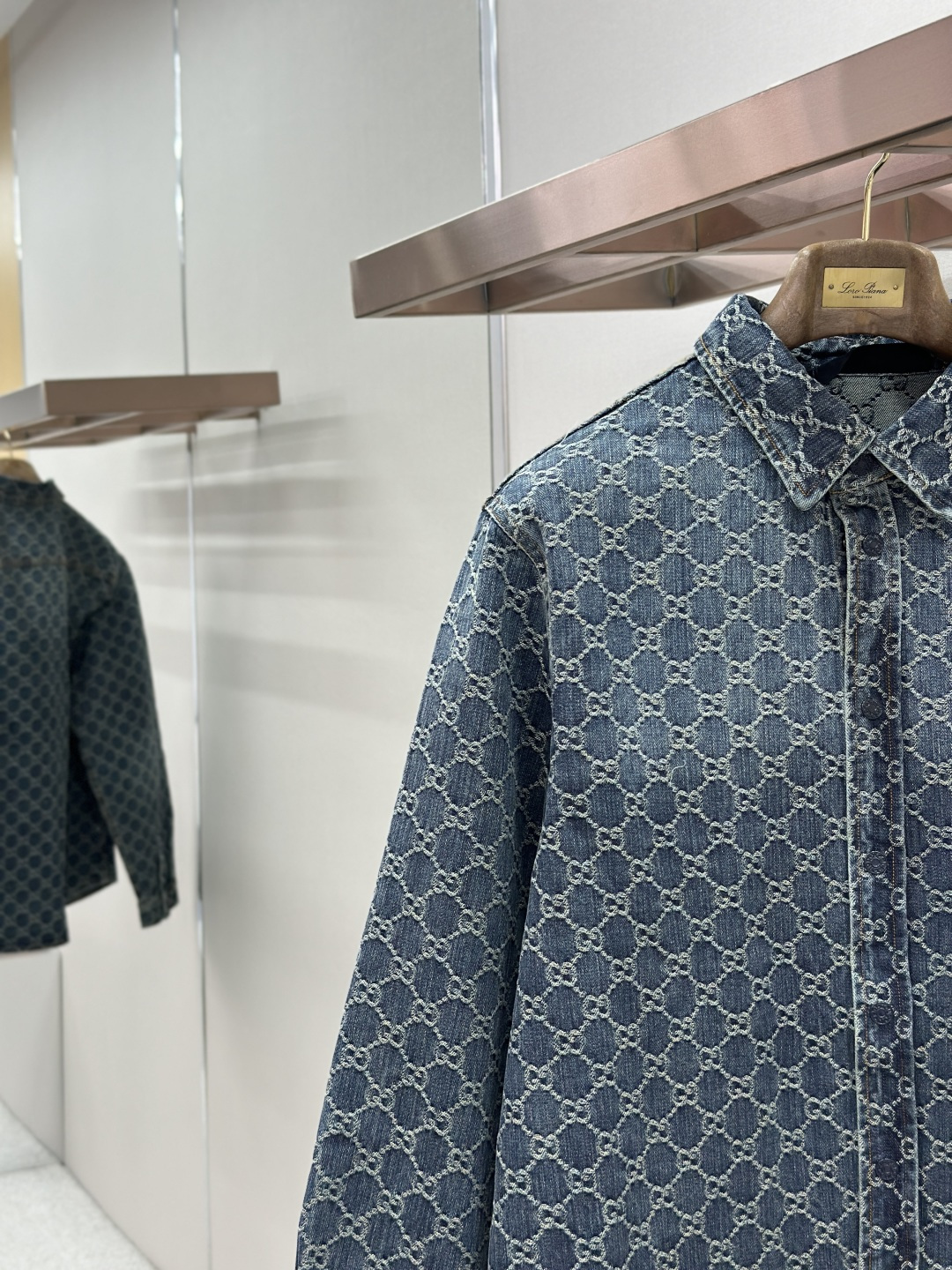 Gucci Gucci古驰满印牛仔外套