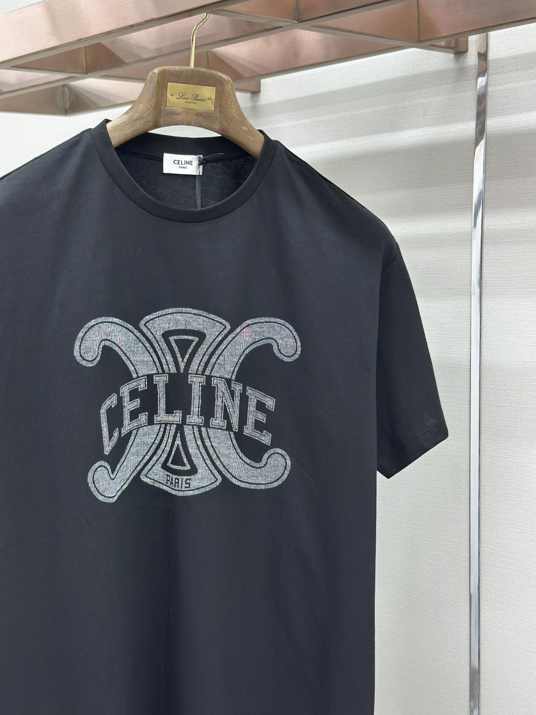 Celine CELINE饰印花纯棉短袖