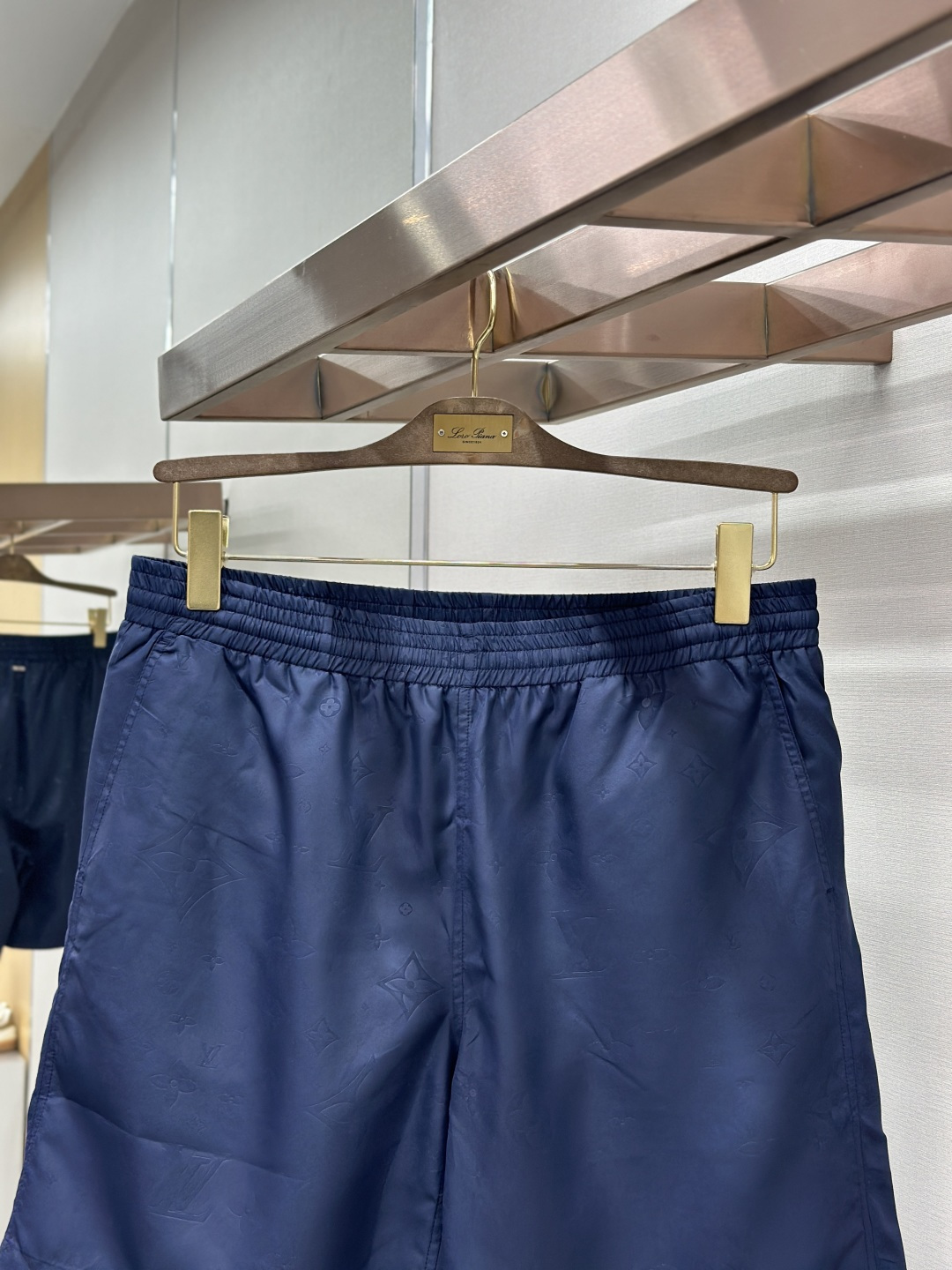 Louis Vuitton LOUIS VUITTON 路易威登LV 暗纹老花松紧沙滩短裤