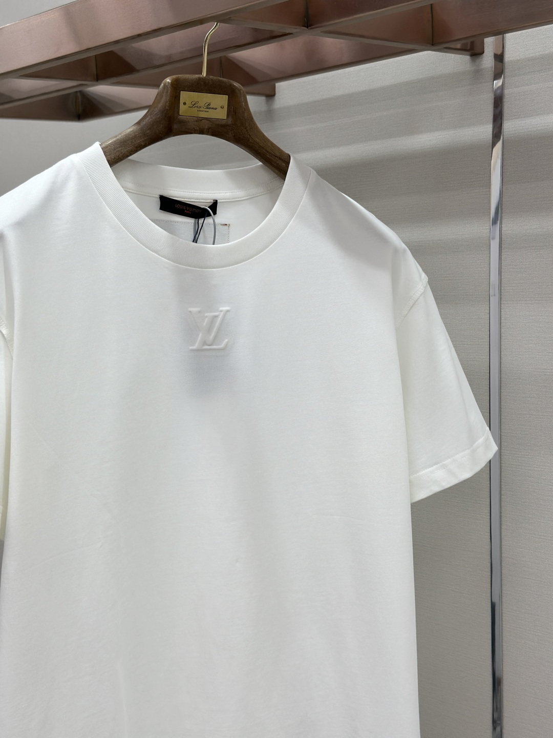 Louis Vuitton LOUIS VUITTON 路易威登压纹标识短袖T恤