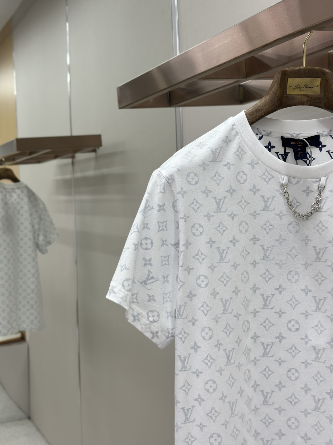 Louis Vuitton LOUIS VUITTON老花满印链条短袖