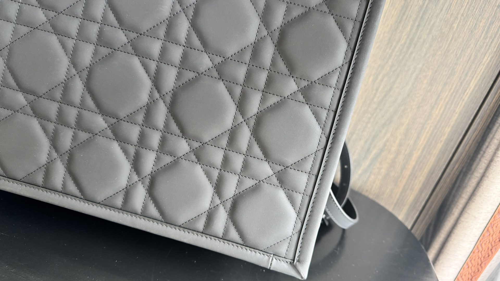 Dior Book Tote Black shoulder