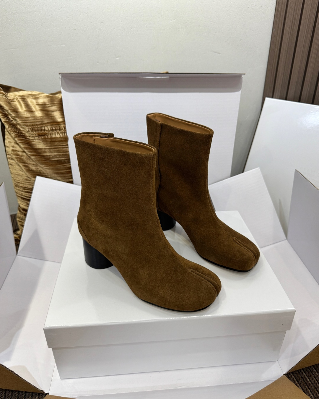 마르지엘라 타비 레더 앵클 부츠 상세 이미지 2