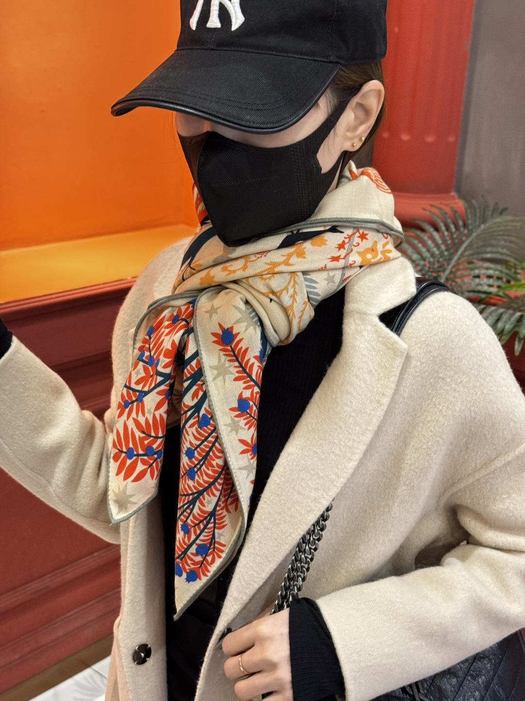 羊绒新款🆕👏👏买了都说好看‼️推荐💕爱马仕双面同色羊绒方巾【玛雅森林双面同色140】，顶级工艺超值‼️爱