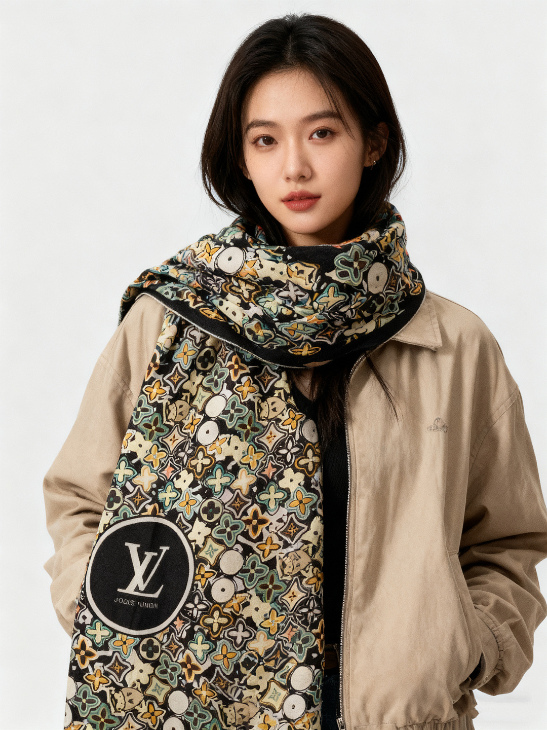 JARDIN DES PLANTES 140双面丝绒～【LV秋冬新品】Jardin Des Plante