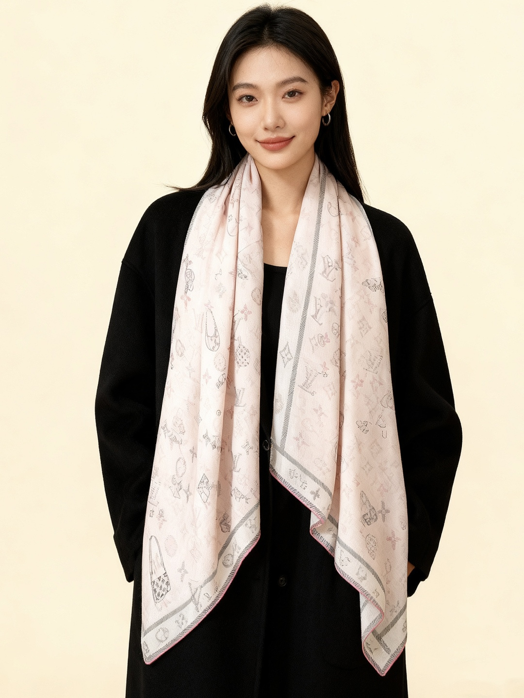 JARDIN DES PLANTES 140双面丝绒～【LV秋冬新品】Jardin Des Plante