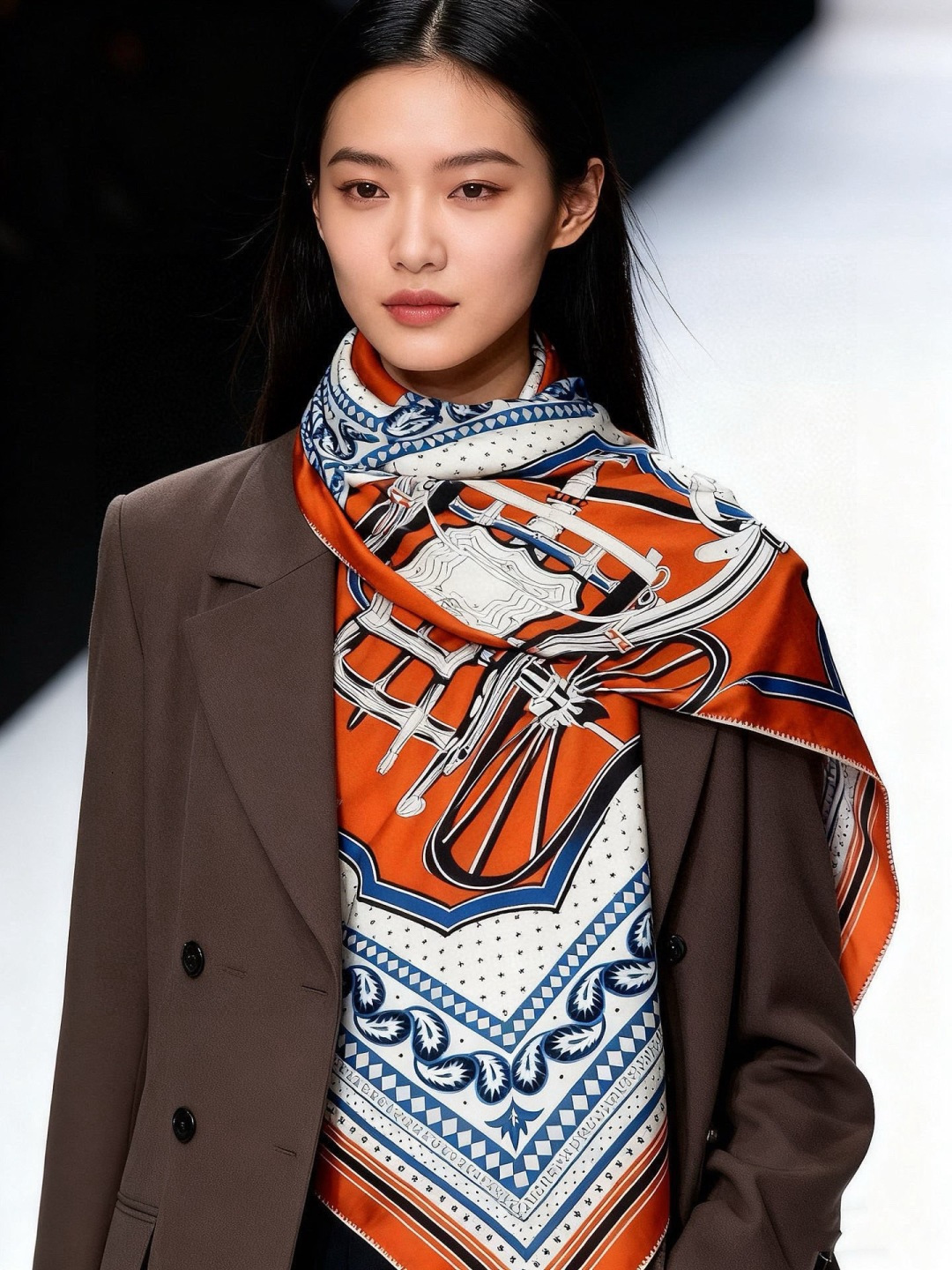 羊绒新款🆕👏👏买了都说好看‼️推荐💕爱马仕双面同色羊绒方巾【双面同色140】，顶级工艺超值‼️爱马仕专柜