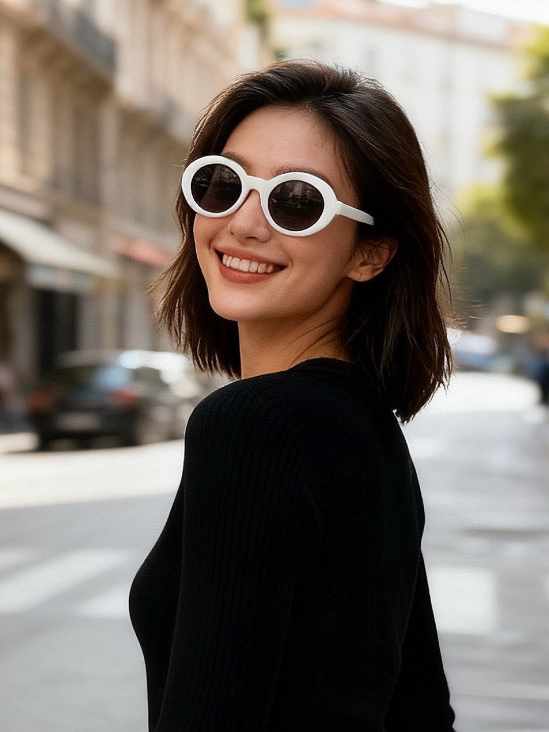 🔺 【GUCCI-偏光太阳镜】2025开春新款 潮流爆款 时尚圆框偏光太阳镜 高品质 佩戴舒适 网红潮款