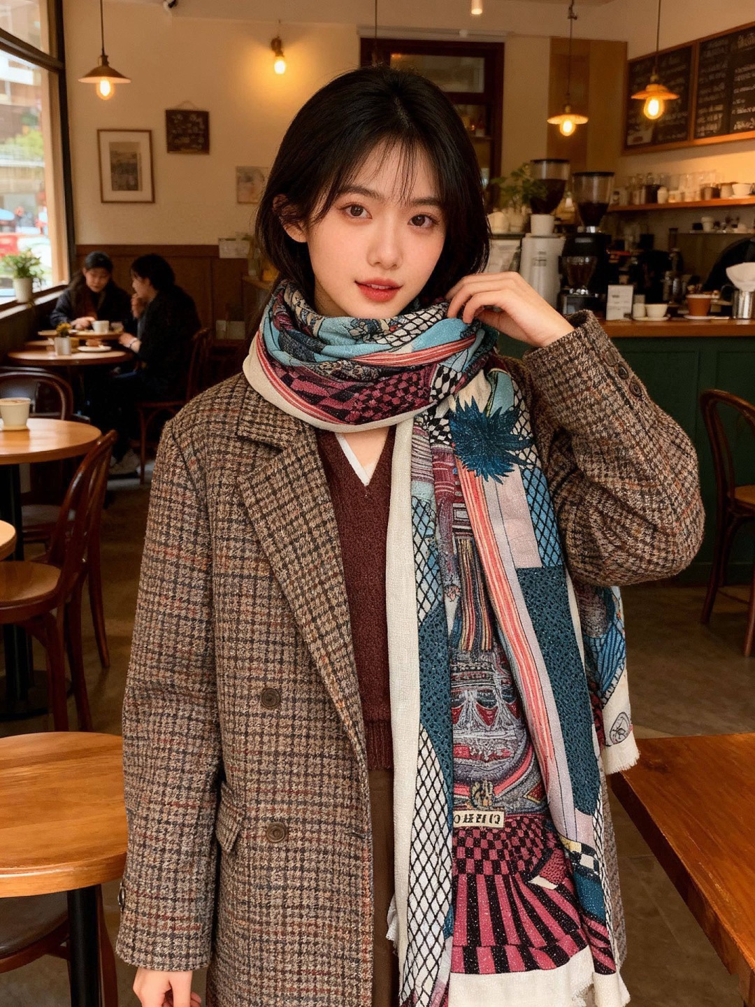 会发光发亮的围巾 爱马仕 专柜同步 买了都说好看羊绒印花‼️推荐💕顶级工艺超值‼️爱马仕专柜爆款🎁🎁羊绒