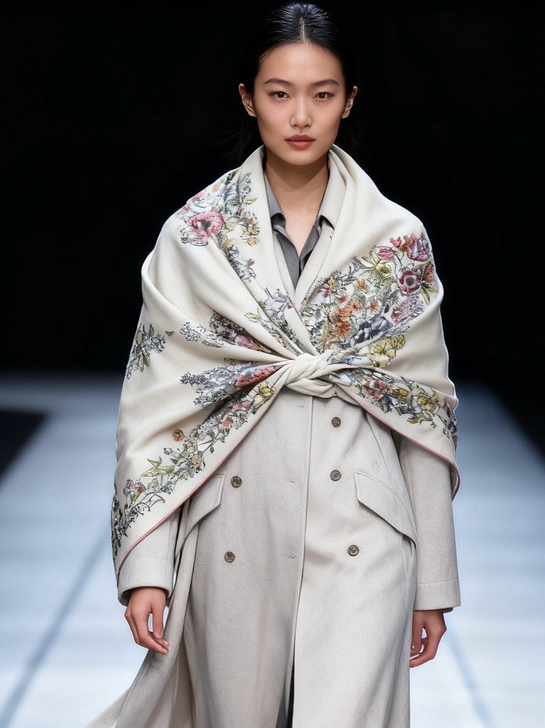 Dior 140双面丝绒印花方巾这款方巾以 Dior Star 图案呈现 Dior 的幸运星，通过该系列