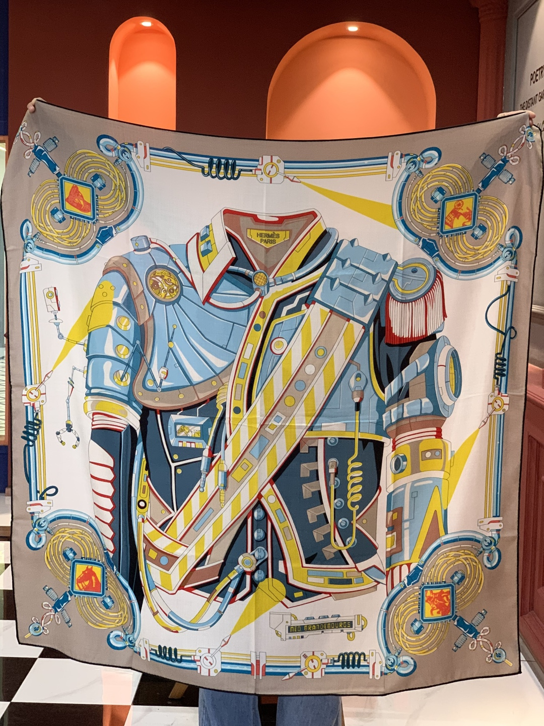 羊绒新款🆕👏👏买了都说好看‼️推荐💕爱马仕双面同色羊绒方巾【双面同色140】，顶级工艺超值‼️爱马仕专柜