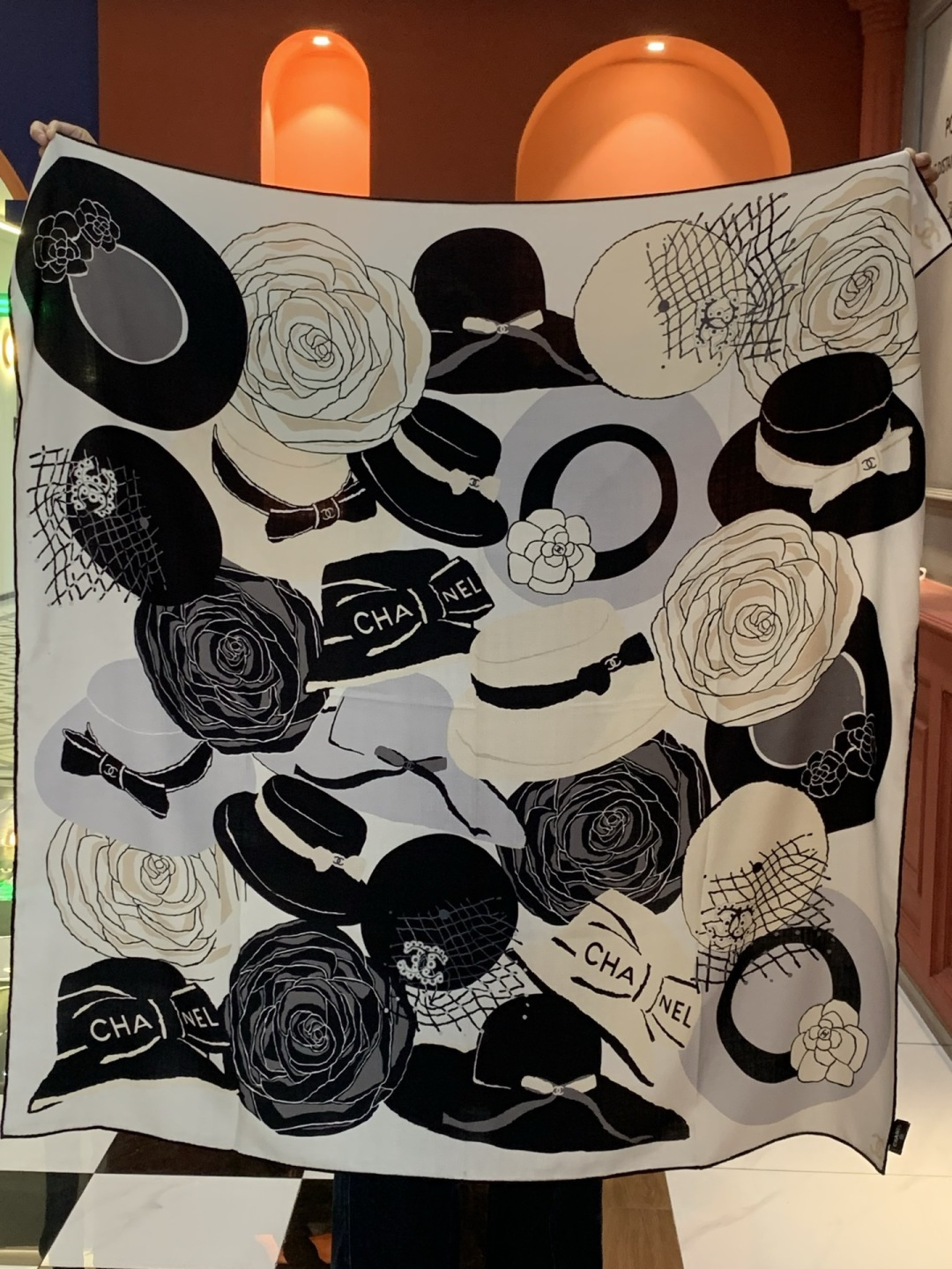 📦新款💖💖🏻🏻【山茶花印花140】140丝绒双面同色印花方巾‼️抢‼️VIP推荐 ‼️下手一定要快【高端