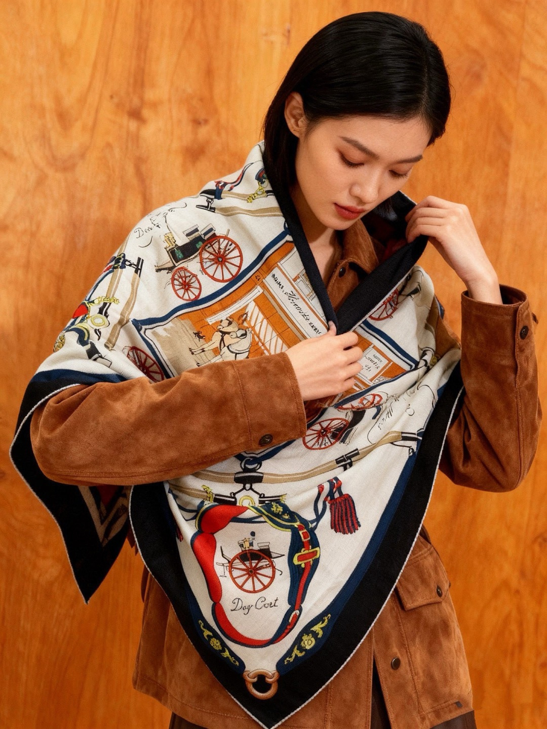 羊绒新款🆕👏👏买了都说好看‼️推荐💕爱马仕双面同色羊绒方巾【双面同色140】，顶级工艺超值‼️爱马仕专柜