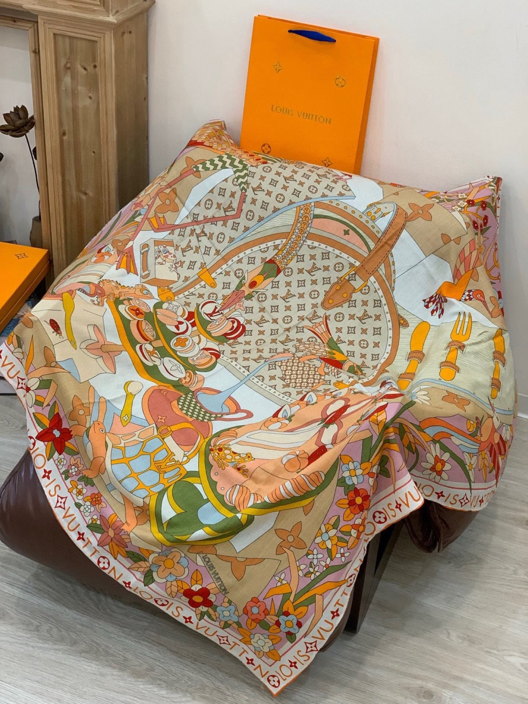 JARDIN DES PLANTES 140双面丝绒～【LV秋冬新品】Jardin Des Plante