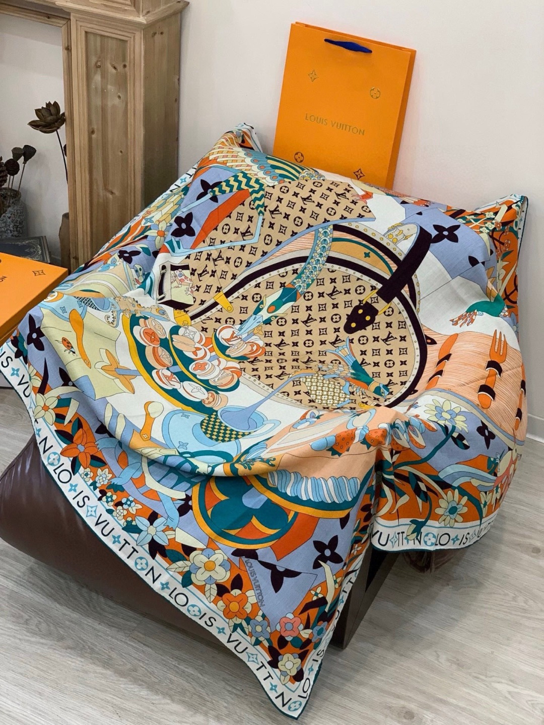 JARDIN DES PLANTES 140双面丝绒～【LV秋冬新品】Jardin Des Plante