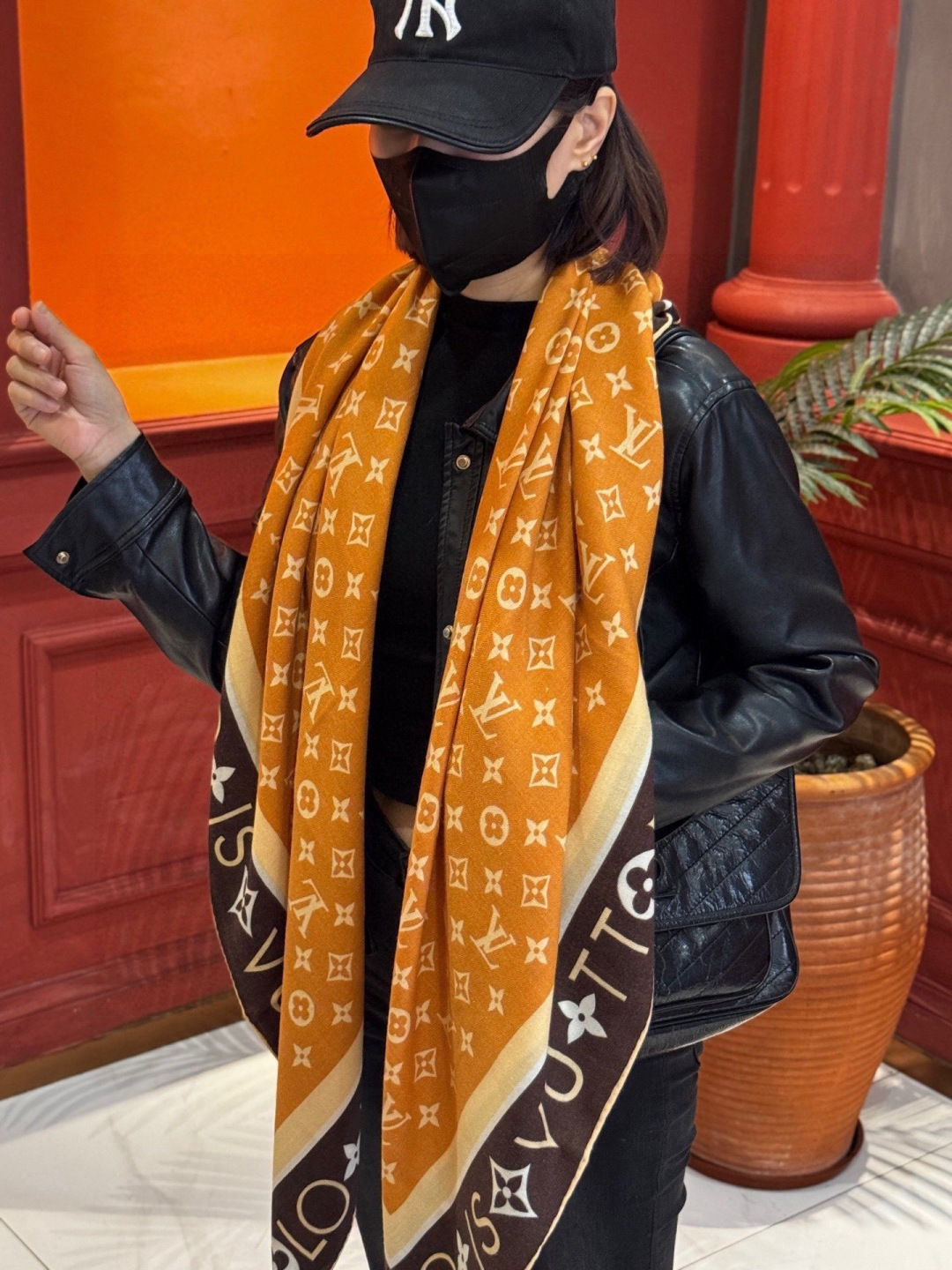 MONOGRAM INFINITY 140丝绒方巾【140顶级丝绒双面同色】Monogram Infin