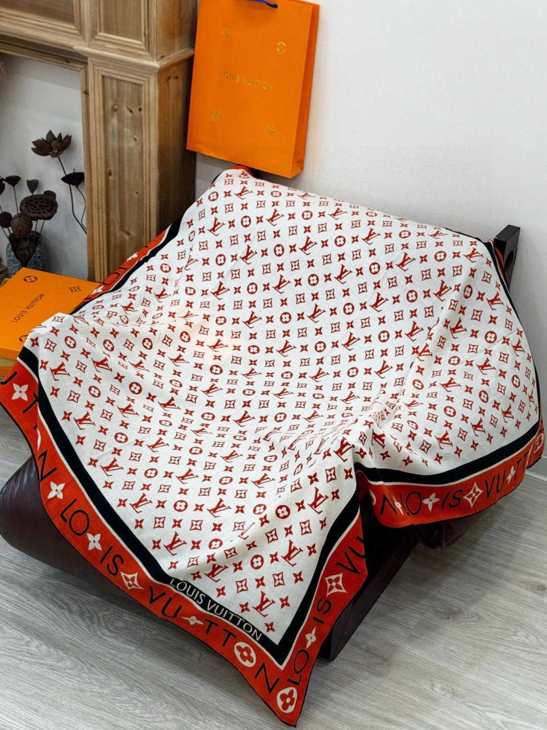 MONOGRAM INFINITY 140丝绒方巾【140顶级丝绒双面同色】Monogram Infin