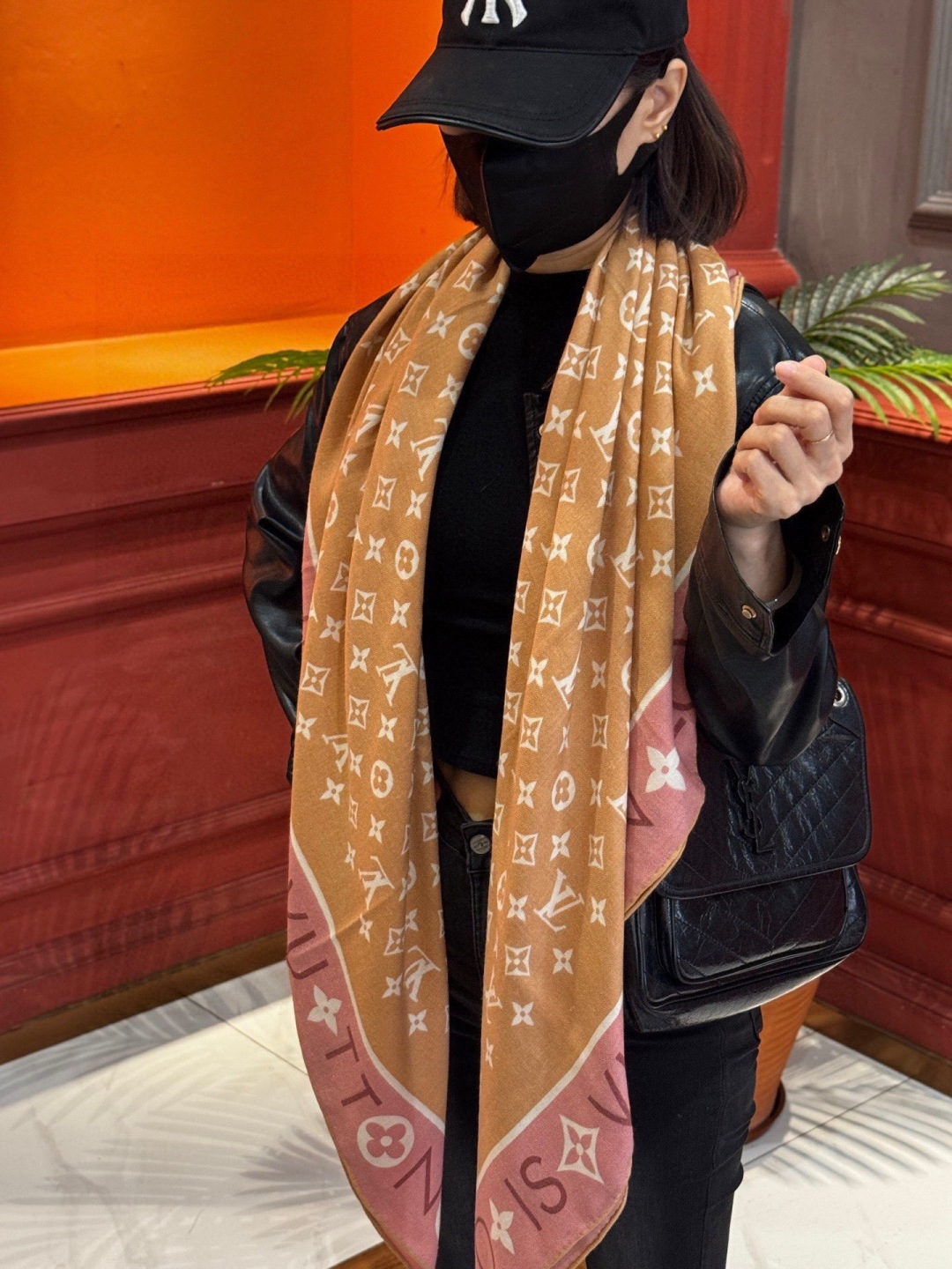 MONOGRAM INFINITY 140丝绒方巾【140顶级丝绒双面同色】Monogram Infin