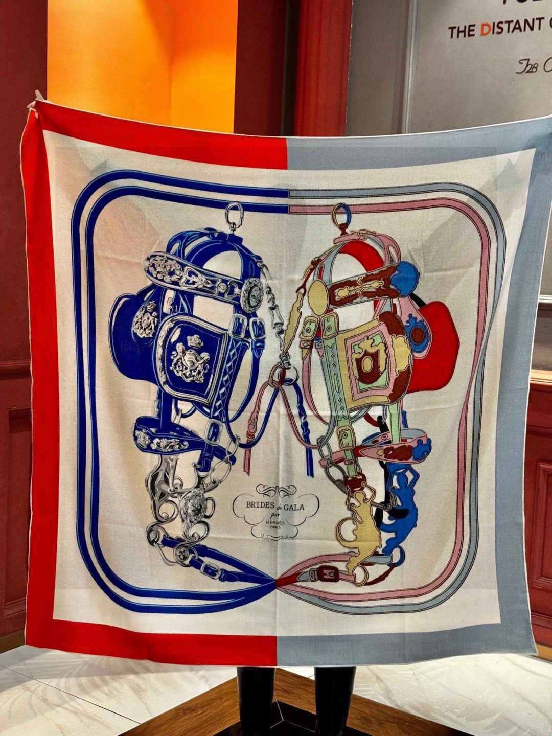 羊绒新款🆕🏇🏇买了都说好看‼️推荐💕【华丽的缰辔双面同色140】羊绒方巾，顶级工艺超值‼️爱马仕专柜爆款