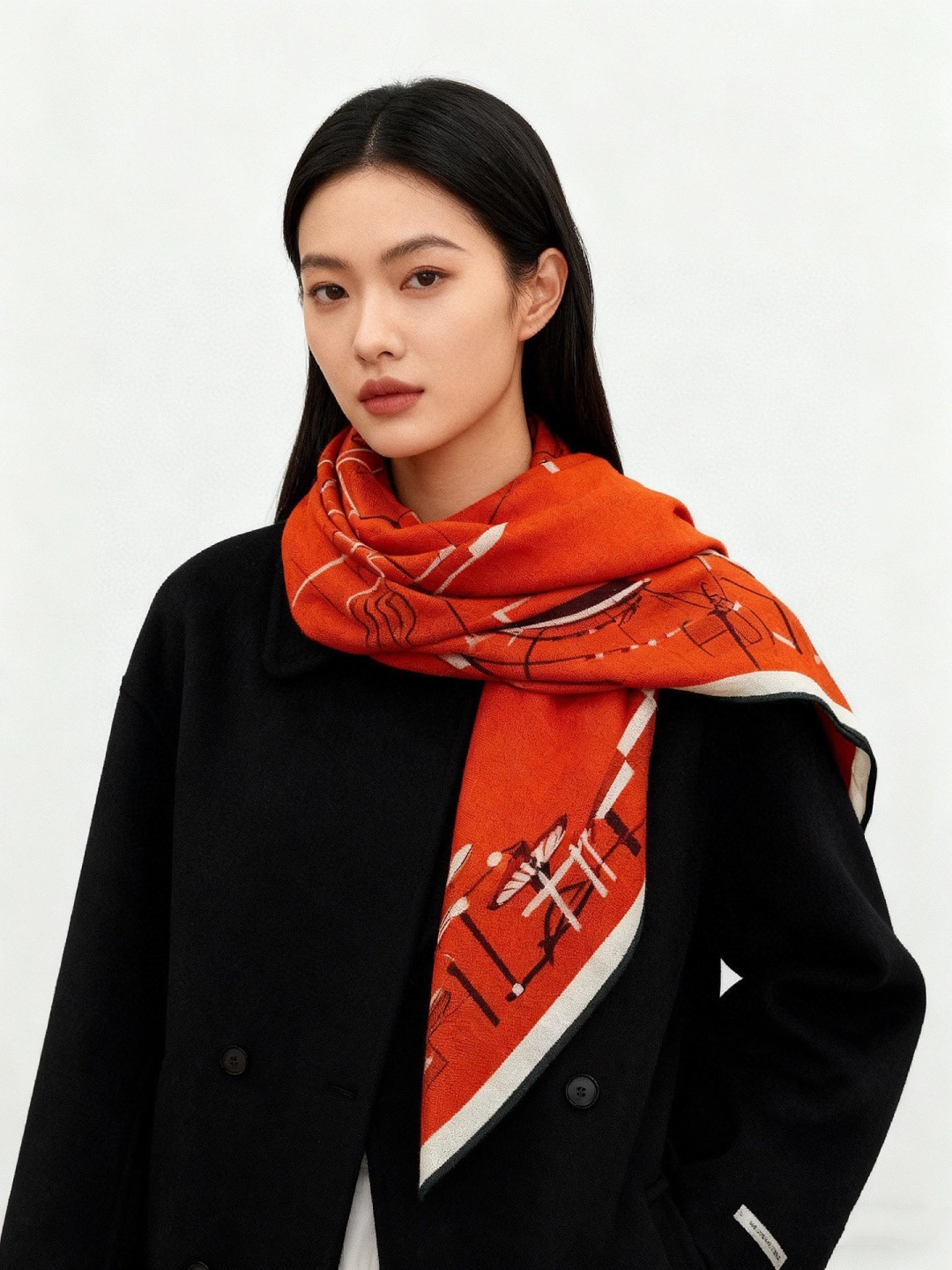 ✨✨HERMES 牛逼爆款 双面同色【马术的错综交叠140】【绝对顶级品质】💣超值回馈🎀绝对会尖叫的专柜