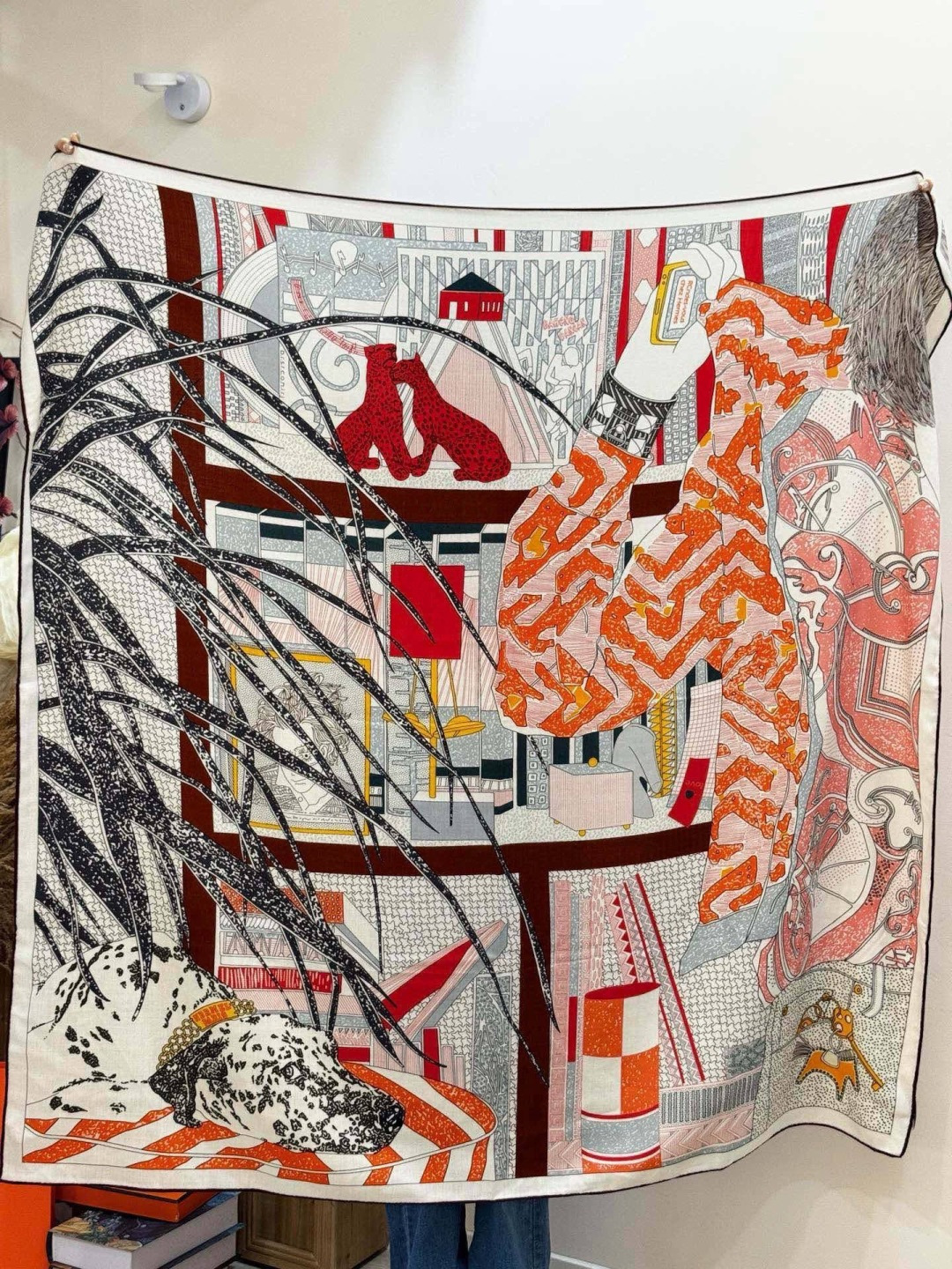 💟2025年秋冬抢先 上新💞【双面同色丝绒方巾】手工卷边山羊绒和真丝混纺披肩（70%山羊绒，30%桑蚕丝