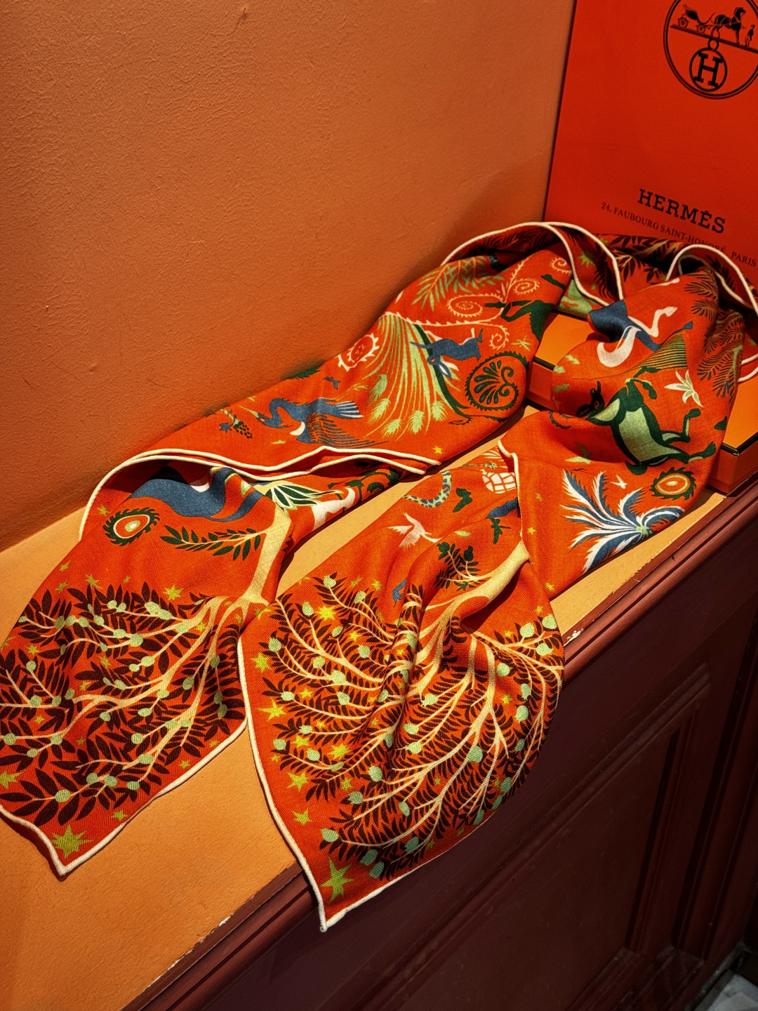 ❄️【双面同色】原单爱马仕140cm丝绒方巾💕 《平衡马车》，没有体验过野村大辅的豪华马车，就不算拥有丰