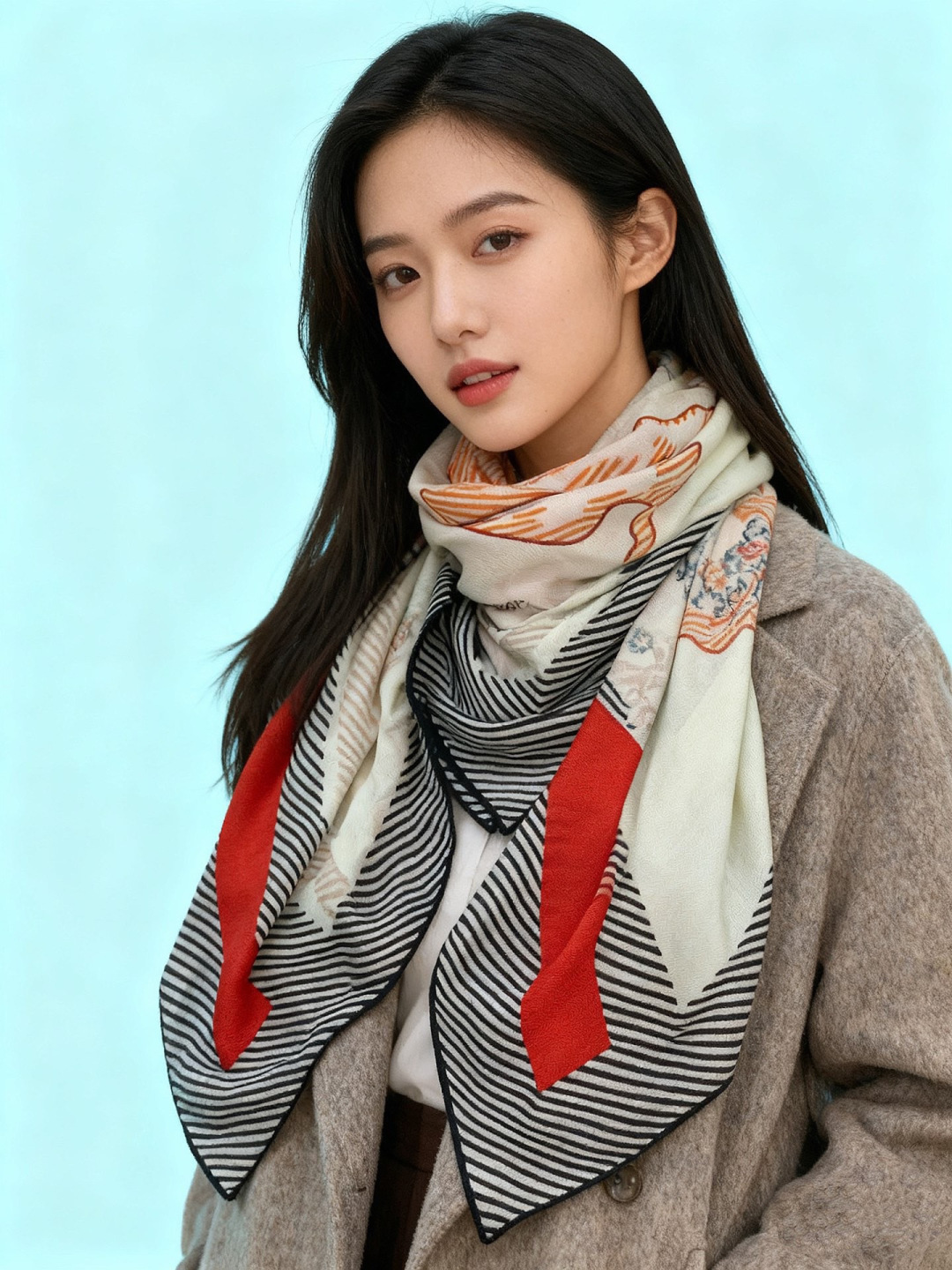 NO:642761,[Double-sided same color silk wool style] H family cashmere new style. Everyone who bought it says it looks good. Recommended [Horse Phi 140] Cashmere square scarf H family ZG hot model with three-dimensional presentation of pattern and texture. Extremely high quality. Special process. High-end research and development. Stunning. Special cutting-edge process. Favored by Bai Fumei. Whether it is quality, style or price, they scream for big brand control. Super high cost performance.  Definitely worth buying, size 140cm*140cm, 70 cashmere silk high version scarf, high version scarf, real silk19860909【双面同色 丝毛款】H家羊绒新款 买了都说好看推荐【骏马披挂 140】羊绒方巾H家ZG爆款立体呈现图案纹路实物档次极高特殊工艺高端研发惊艳问世特殊尖端工艺处理受到白富美的喜欢 无论是品质 款式 价格都令大牌控的她们尖叫 超高性价比 绝对值得入手尺寸140cm*140cm,70羊绒真丝高版本围巾,高版本围巾,real silk,scarf