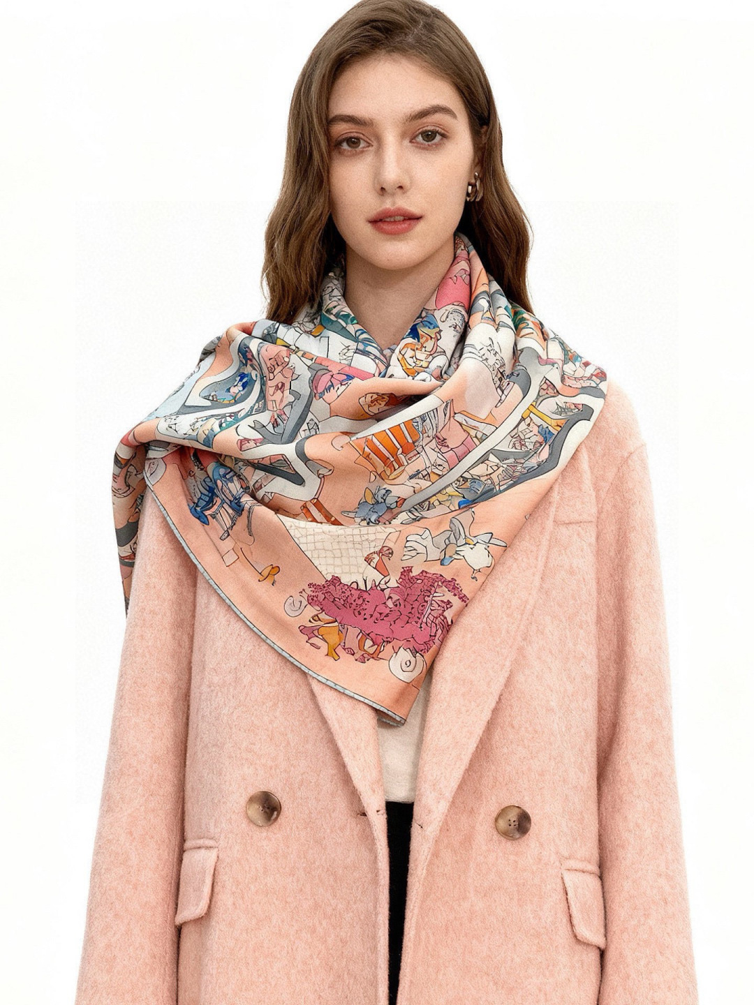 NO:642770,'Equestrian Academy' 140 double-sided velvet shawl of the same color ~ Hermes hand-rolled velvet square scarf (30% mulberry silk, 70% cashmere). This Hermès classic item shows the essence of strong and charming femininity. This 140% square scarf is innovative, interprets infinite emotions and freedom, and writes personal narrative in a unique way. Made in France. Designer Jan Bajtlik Size 135 x 135 cm |  Since this square scarf is hand-rolled, the sizes indicated may be slightly different. High version scarf, high version scarf, hermes, hermes, shawls19860909“马术学院”140双面同色丝绒披肩～Hermes 手工卷边丝绒方巾（30桑蚕丝70羊绒） 这款爱马仕的经典单品展现强大而迷人的女性魅力精髓.此140方巾推陈出新,诠释无限的情感和自由,以别样方式书写个性叙事. 法国制造. 设计师扬·巴吉特里可（Jan Bajtlik） 尺寸135 x 135 厘米 | 由于这款方巾采用手工卷边,标示的尺寸或会略有不同.高版本围巾,高版本围巾,hermes,hermes,shawls,scarf