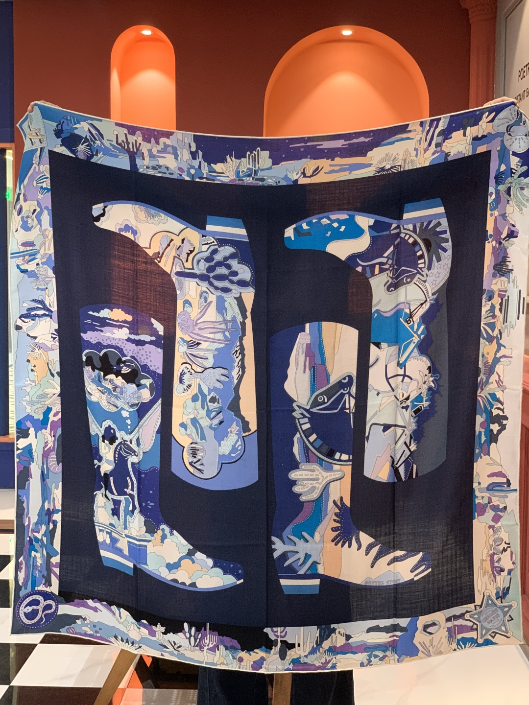 羊绒新款🆕👏👏买了都说好看‼️推荐💕爱马仕双面同色羊绒方巾【双面同色140】，顶级工艺超值‼️爱马仕专柜