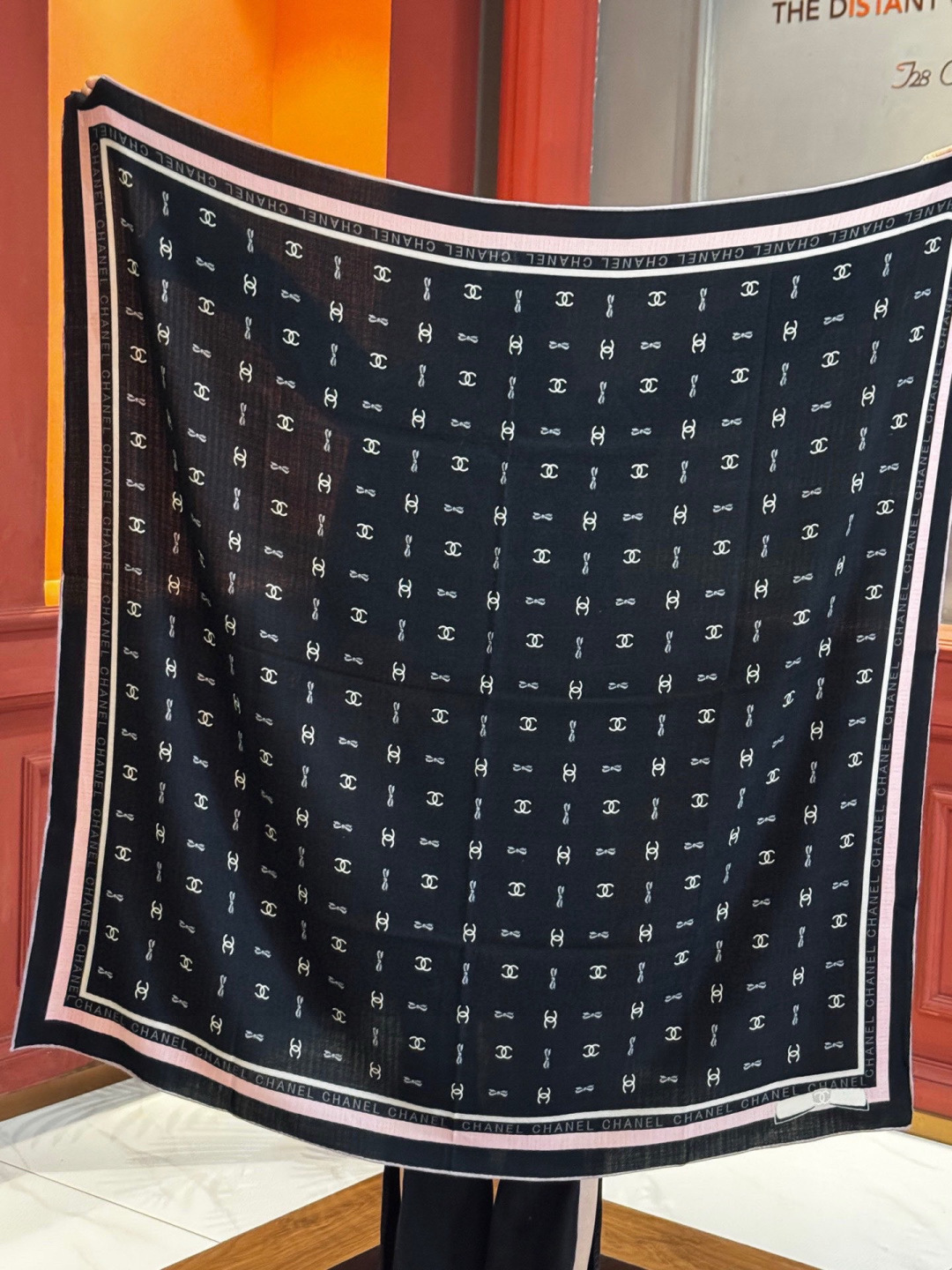 🌸·春日碎花20。 Chanel 140丝绒双面披肩25新款碎花花披肩超级有氛围感135*135cm的大