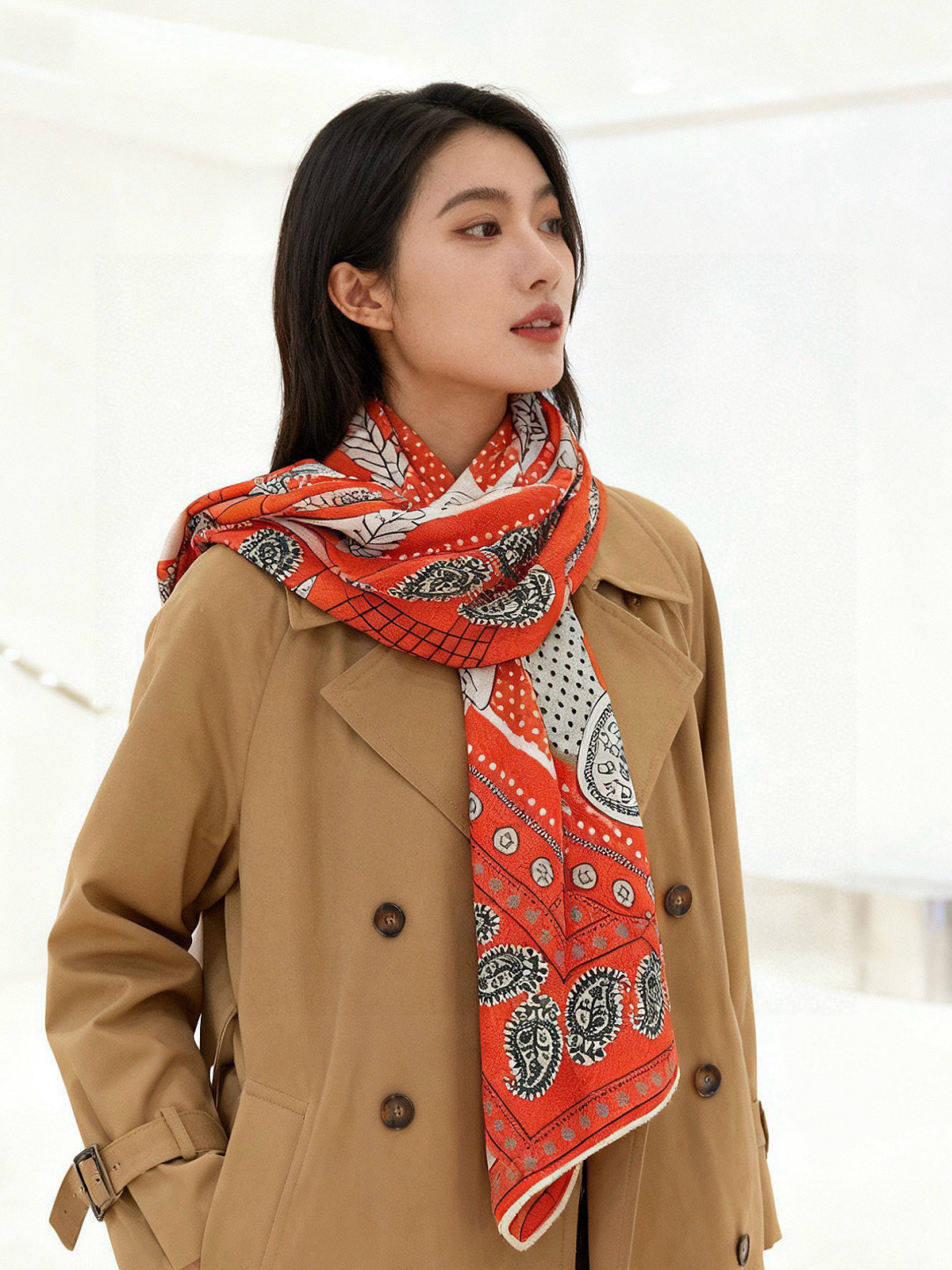 💟羊绒新款🆕👏👏买了都说好看‼️推荐💕爱马仕双面同色羊绒方巾，顶级工艺超值‼️爱马仕专柜爆款🎁💟立体呈现