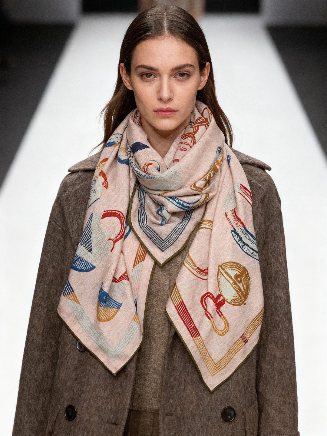 爱马仕(Hermes)【💗】 | “马具故事的诗意回顾”140披肩 【上新❤️】 永远秉承高品质手工卷边