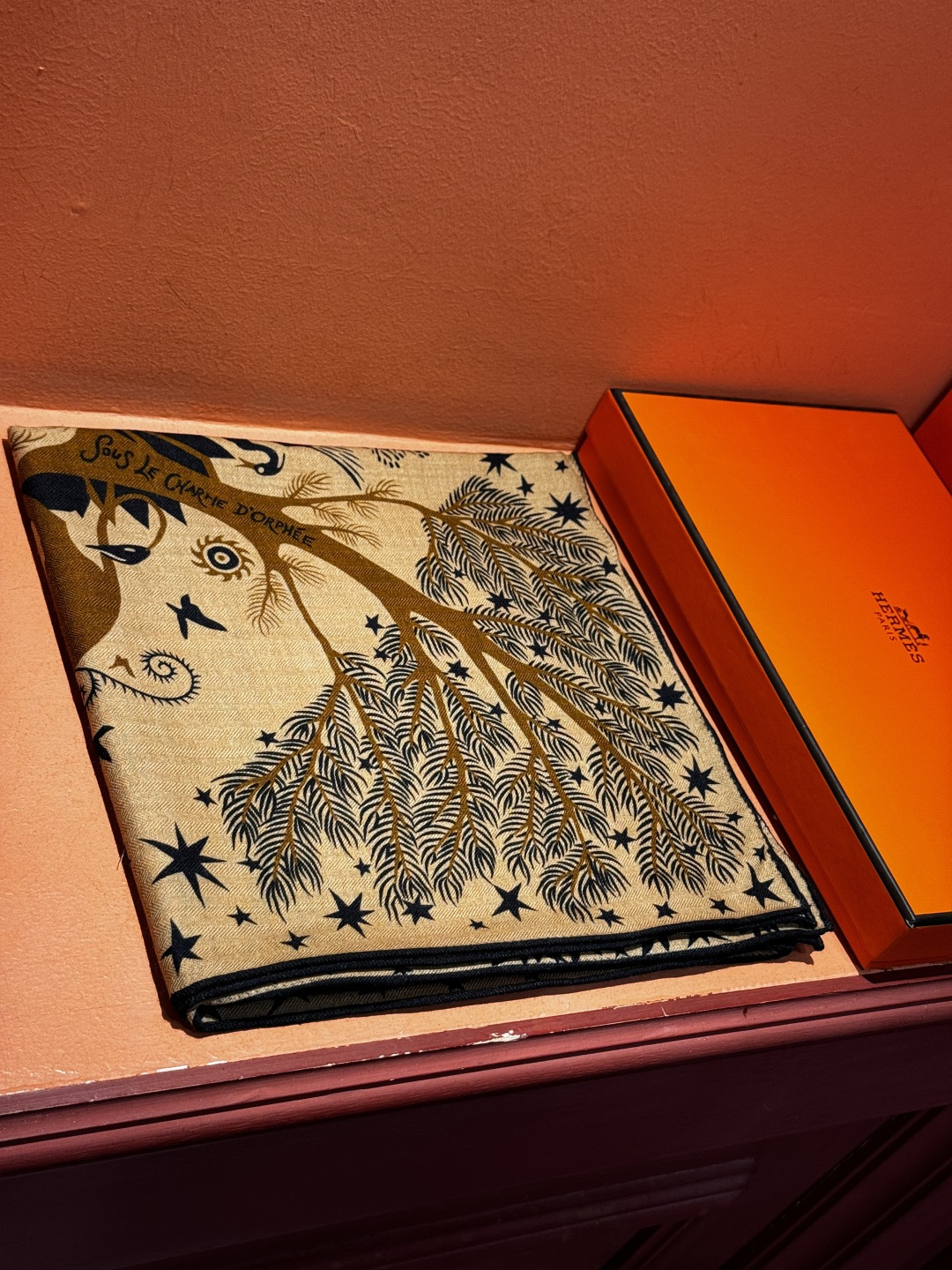 羊绒新款🆕👏👏买了都说好看‼️推荐💕爱马仕双面同色羊绒方巾【玛雅森林双面同色140】，顶级工艺超值‼️爱