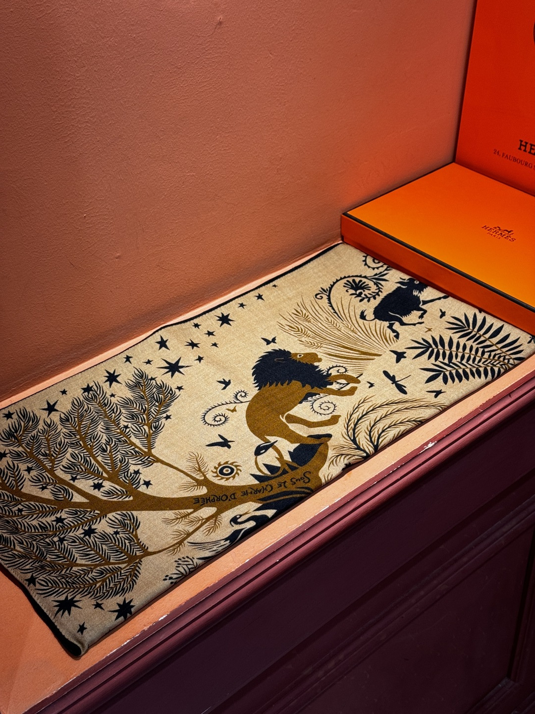 羊绒新款🆕👏👏买了都说好看‼️推荐💕爱马仕双面同色羊绒方巾【玛雅森林双面同色140】，顶级工艺超值‼️爱