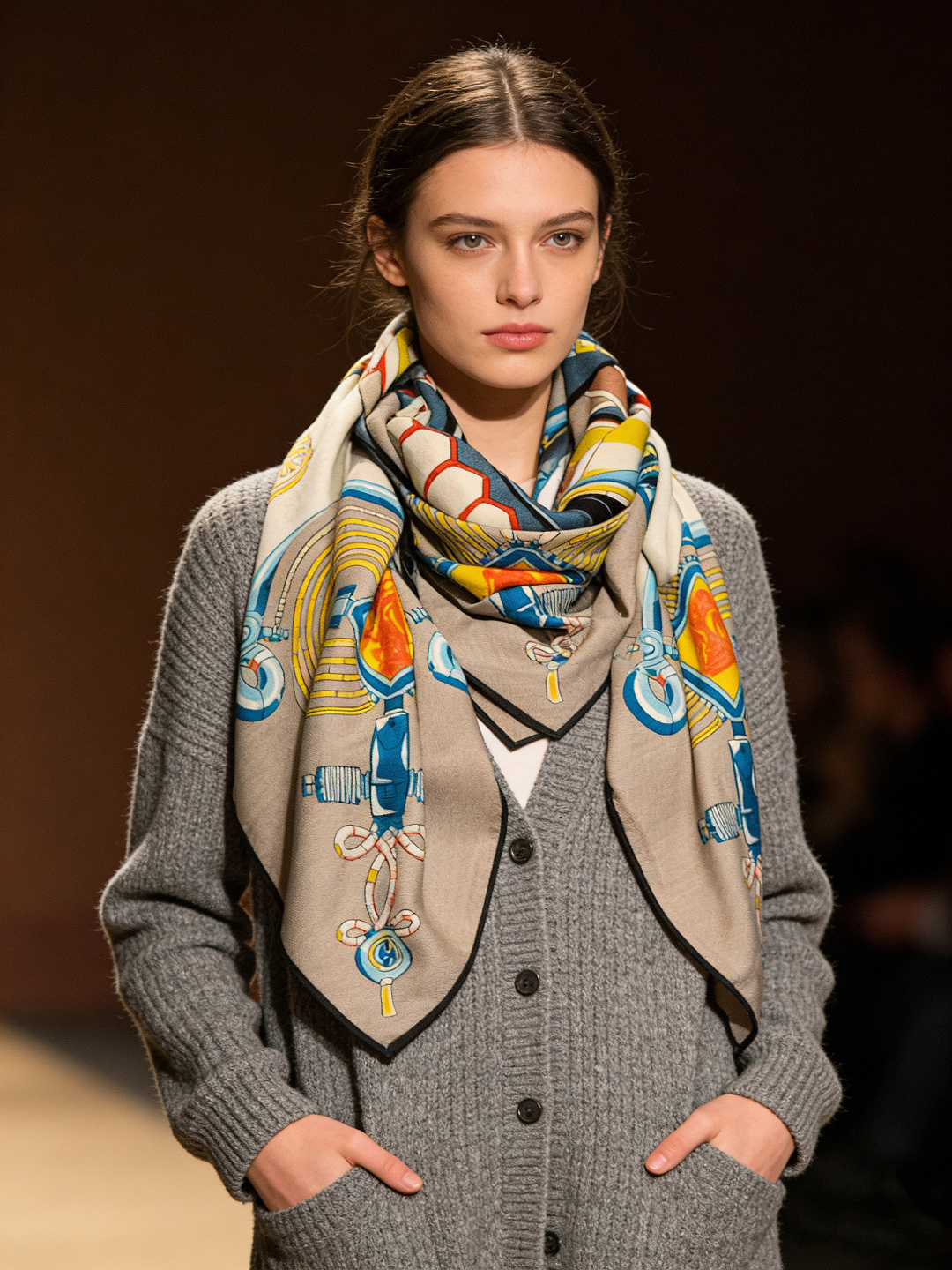 羊绒新款🆕👏👏买了都说好看‼️推荐💕爱马仕双面同色羊绒方巾【双面同色140】，顶级工艺超值‼️爱马仕专柜