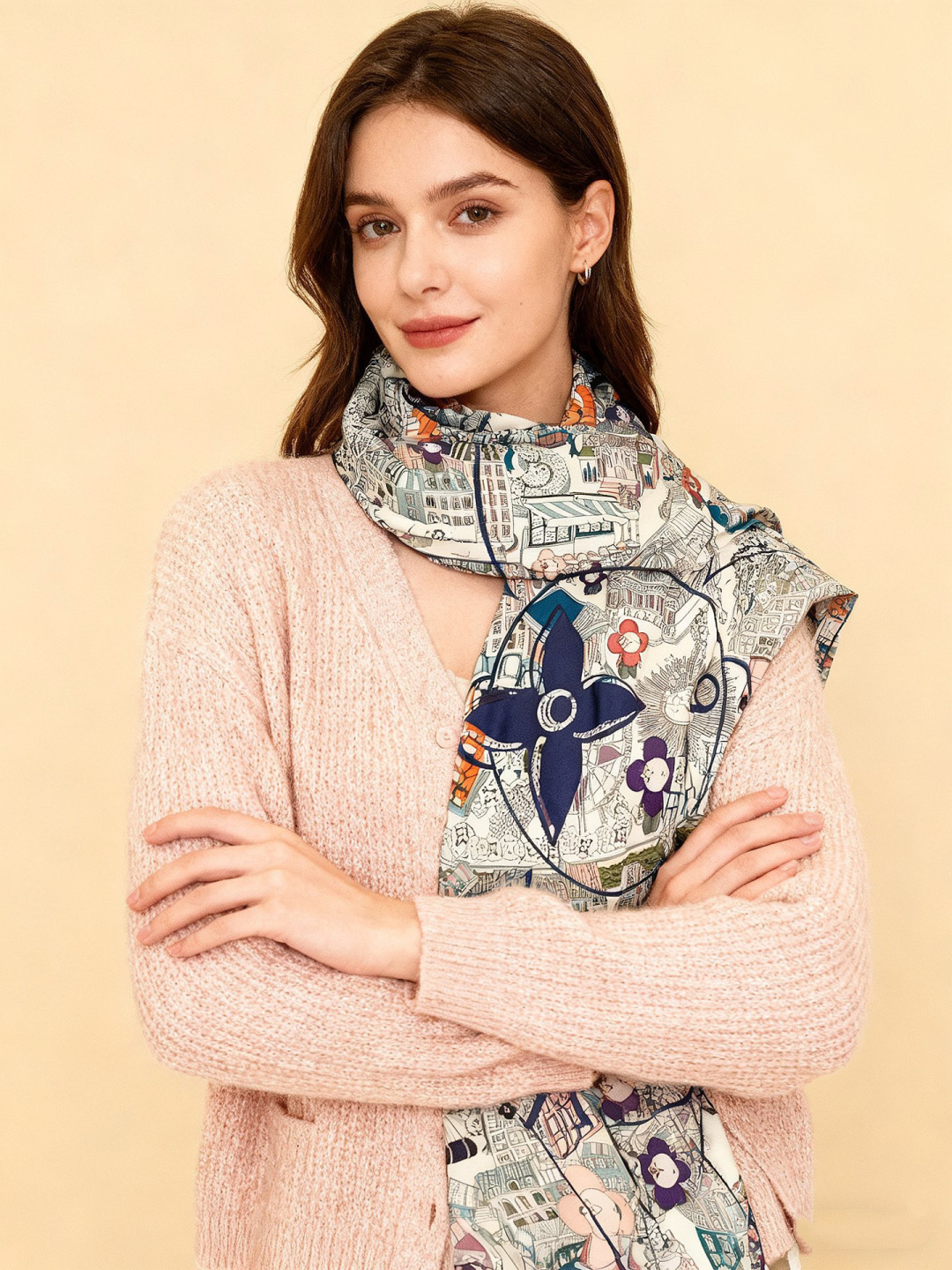 🆕L.viP 定制级别 【双面同色高奢丝绒方巾，baby绒级别的超柔触感】只有我家的品质才能叫丝绒方巾路