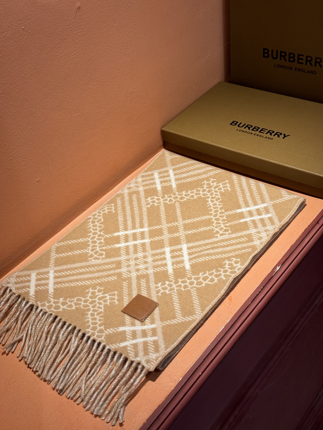 双面围巾 🆕Burberry · 巴宝莉格子围巾❗️好看的要疯掉了，太有型太有魅力了❗️❗️非常斯文时尚