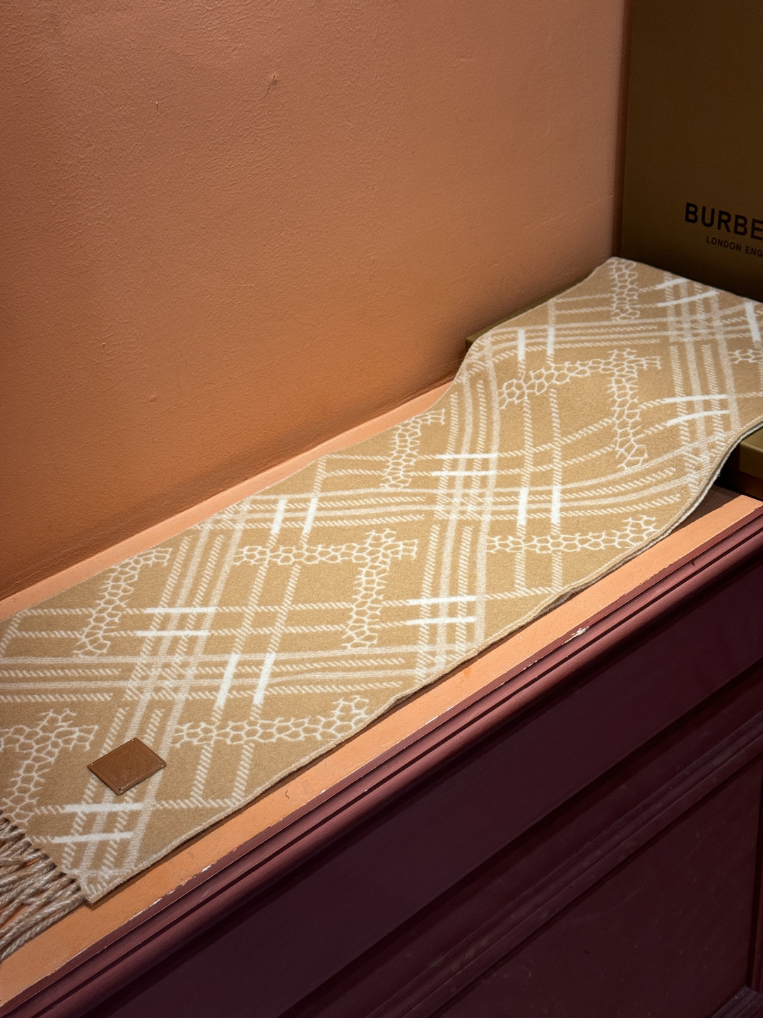 双面围巾 🆕Burberry · 巴宝莉格子围巾❗️好看的要疯掉了，太有型太有魅力了❗️❗️非常斯文时尚