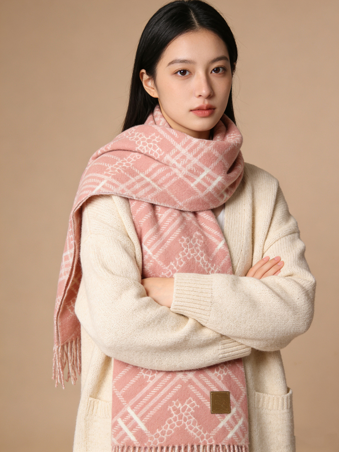 双面围巾 🆕Burberry · 巴宝莉格子围巾❗️好看的要疯掉了，太有型太有魅力了❗️❗️非常斯文时尚