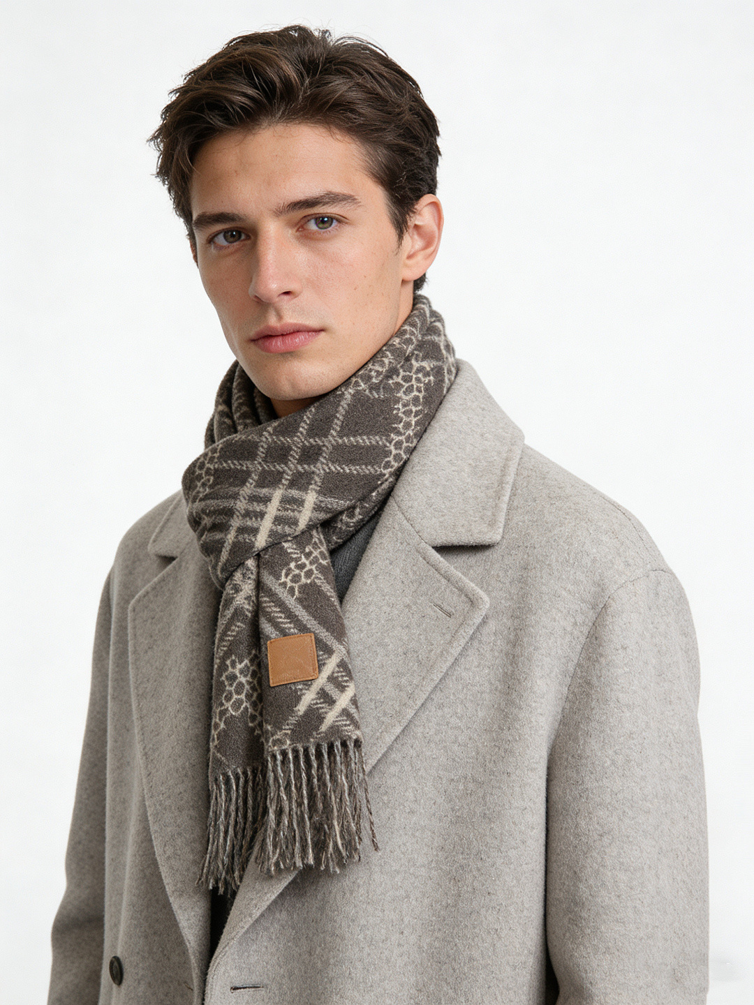 双面围巾 🆕Burberry · 巴宝莉格子围巾❗️好看的要疯掉了，太有型太有魅力了❗️❗️非常斯文时尚