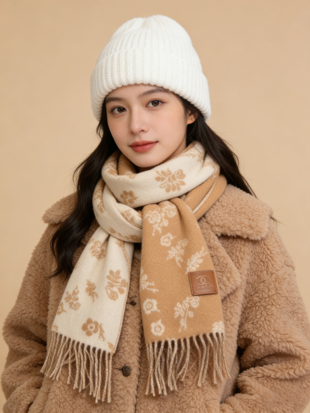 香奈儿 。代工厂臻选上乘的超细羊绒纤维 进行纯手工精梳处理 耗时耗力 再以清泉水浸泡涤荡 使羊绒纤维呈现