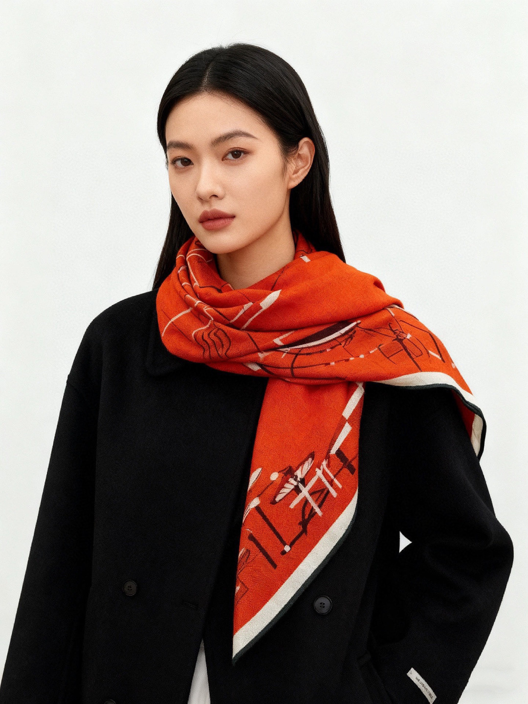 ✨✨HERMES 牛逼爆款 双面同色【马术的错综交叠140】【绝对顶级品质】💣超值回馈🎀绝对会尖叫的专柜