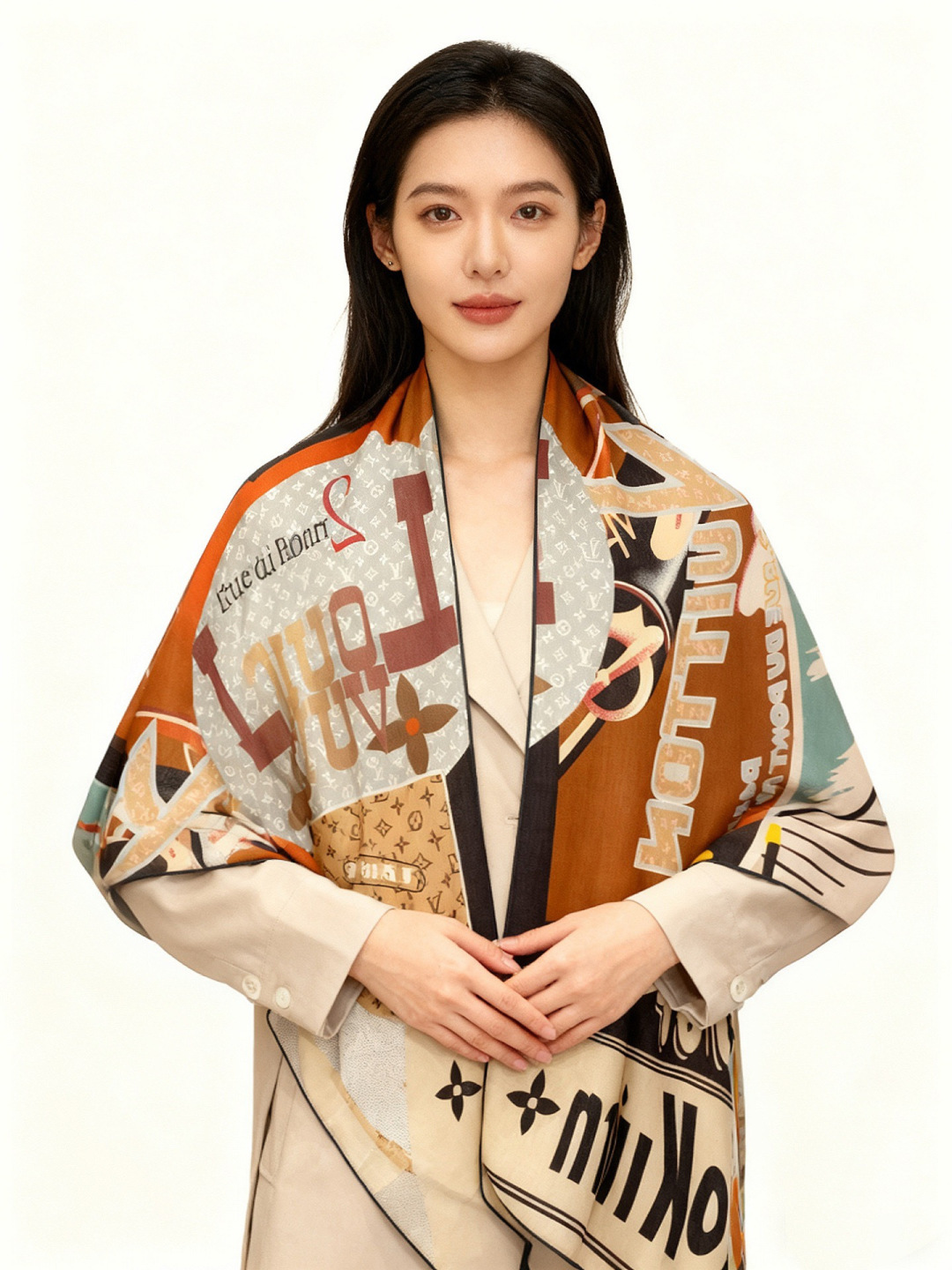 JARDIN DES PLANTES 140双面丝绒～【LV秋冬新品】Jardin Des Plante