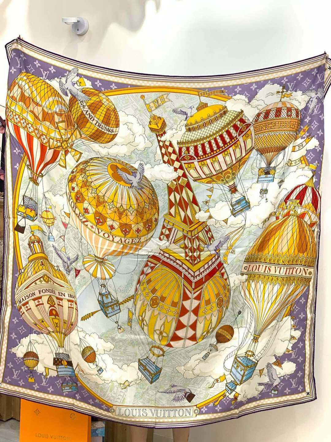 LV x TM 140披肩【140顶级丝绒双面同色披肩】本款LVxTMMonogram Multicol