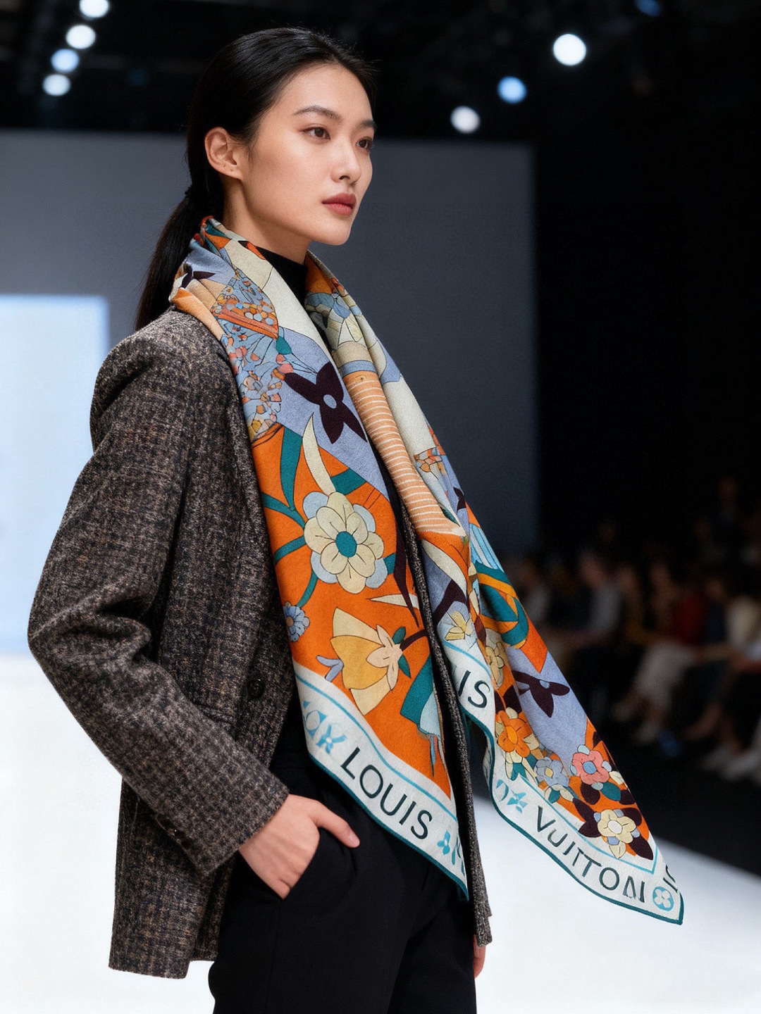 JARDIN DES PLANTES 140双面丝绒～【LV秋冬新品】Jardin Des Plante