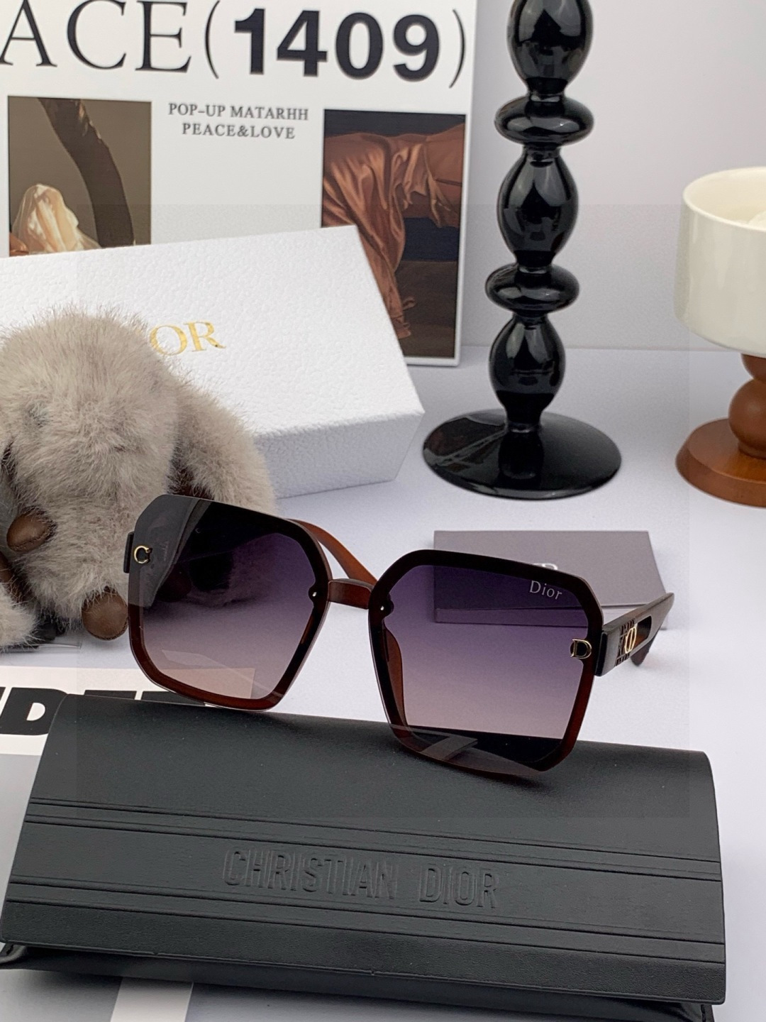 TR版本-偏光【独家大牌太阳镜无滤镜‼实拍上架 Dior官网最新发布新款太阳镜🕶，注意⚠我们是高清镜片，