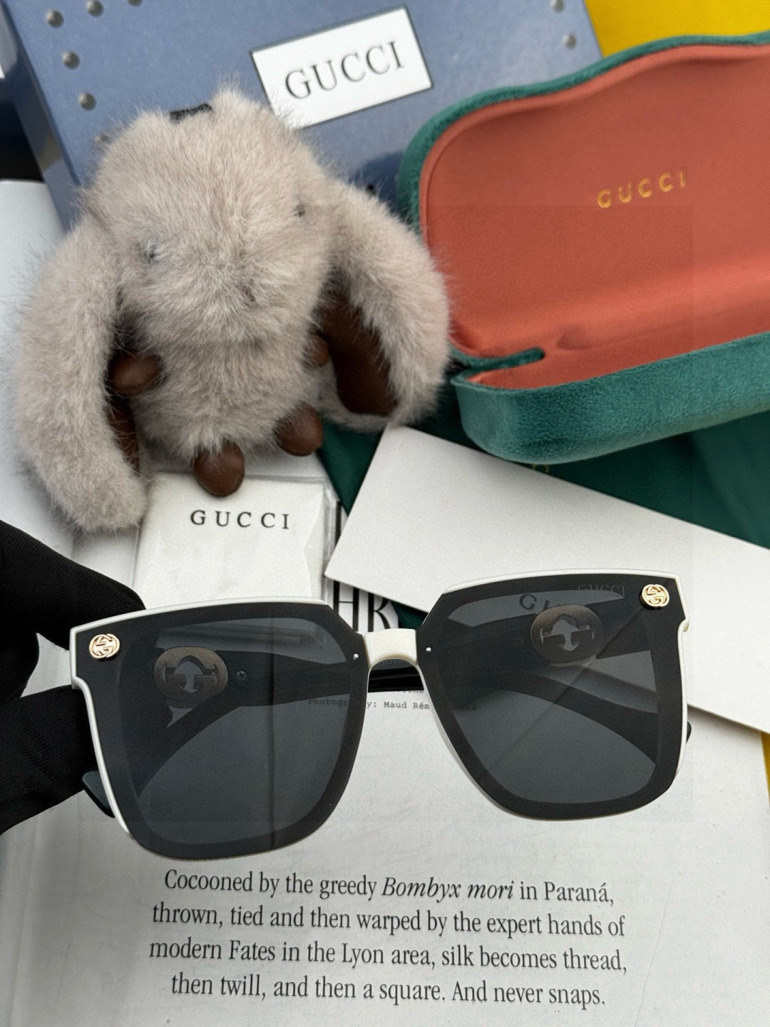 🔺 【GUCCI】2025开春新款 潮流爆款 时尚方框太阳镜 高品质 佩戴舒适 网红潮款墨镜 型号：G1